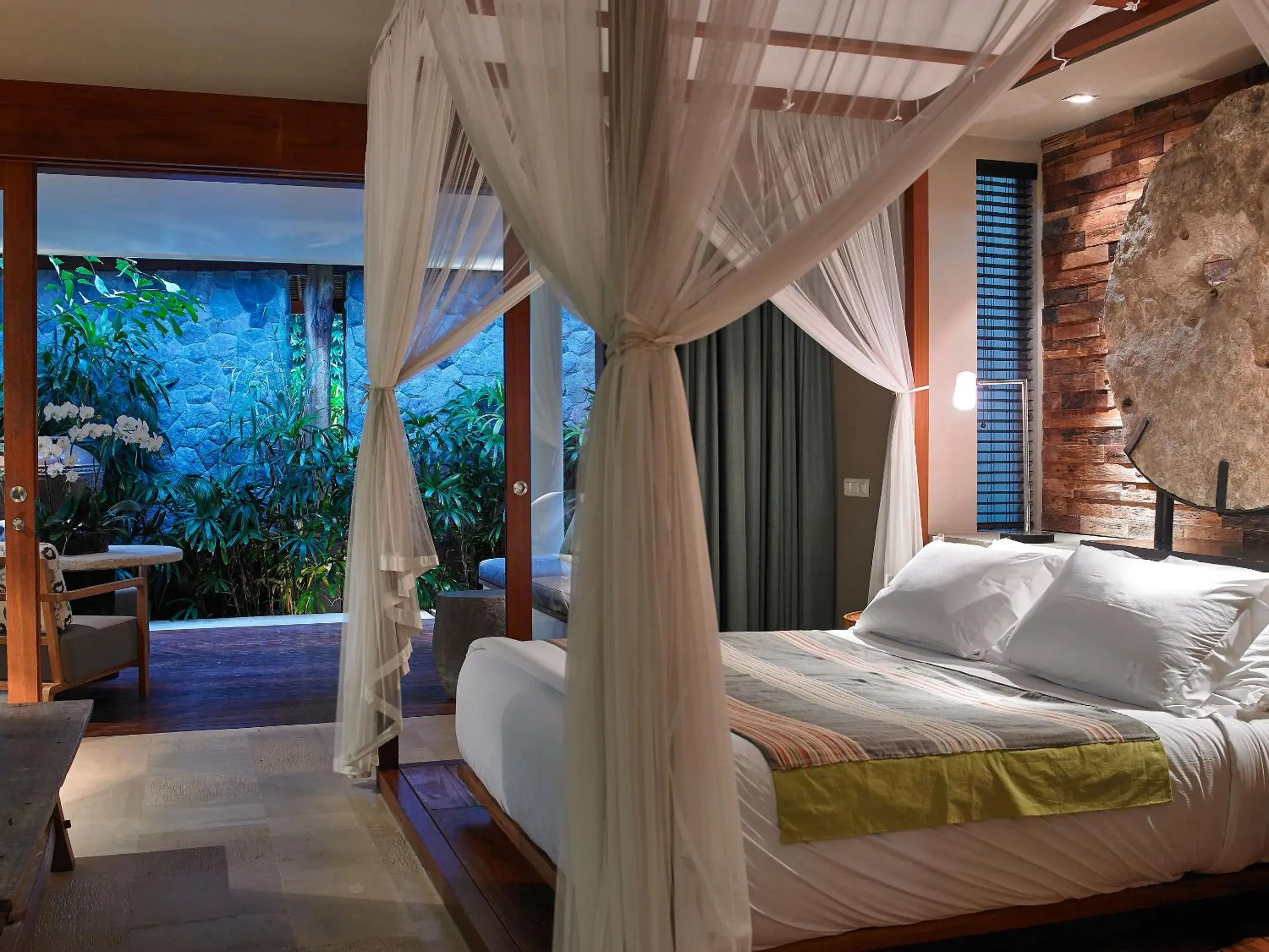 Bed in The Purist Villas & Spa Ubud