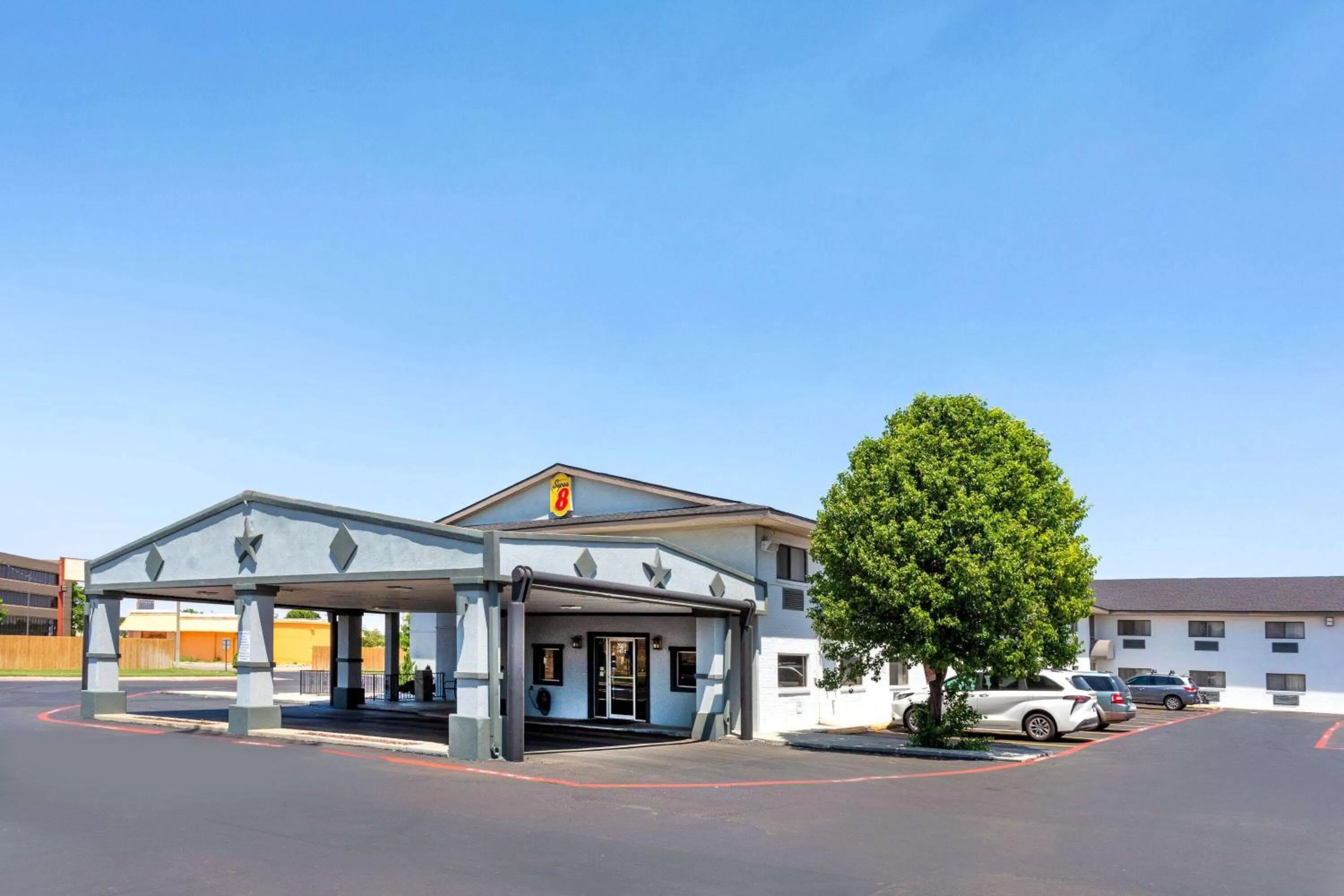 Property building in Super 8 by Wyndham Amarillo Central TX