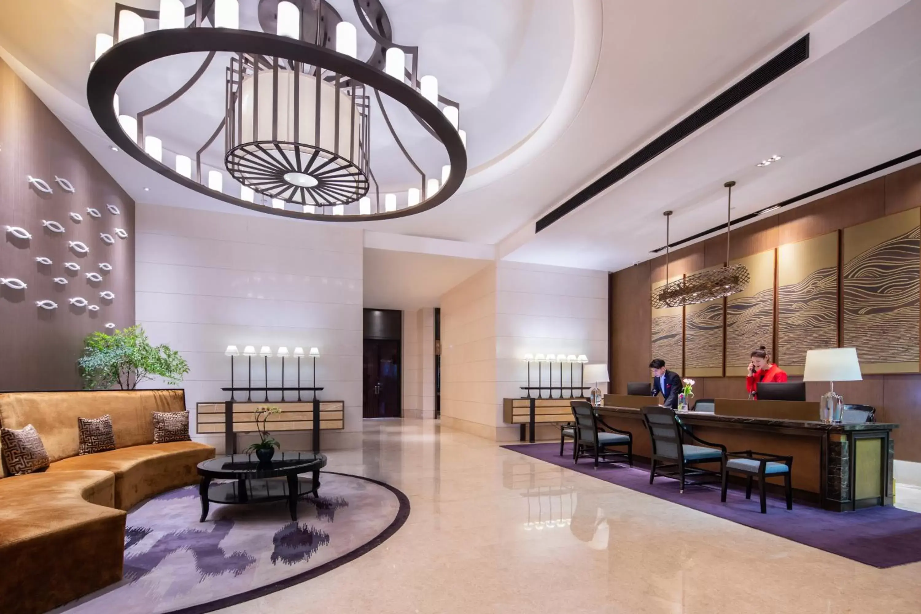 Lobby or reception in Pan Pacific Serviced Suites Ningbo Lobby or reception in Pan Pacific Serviced Suites Ningbo