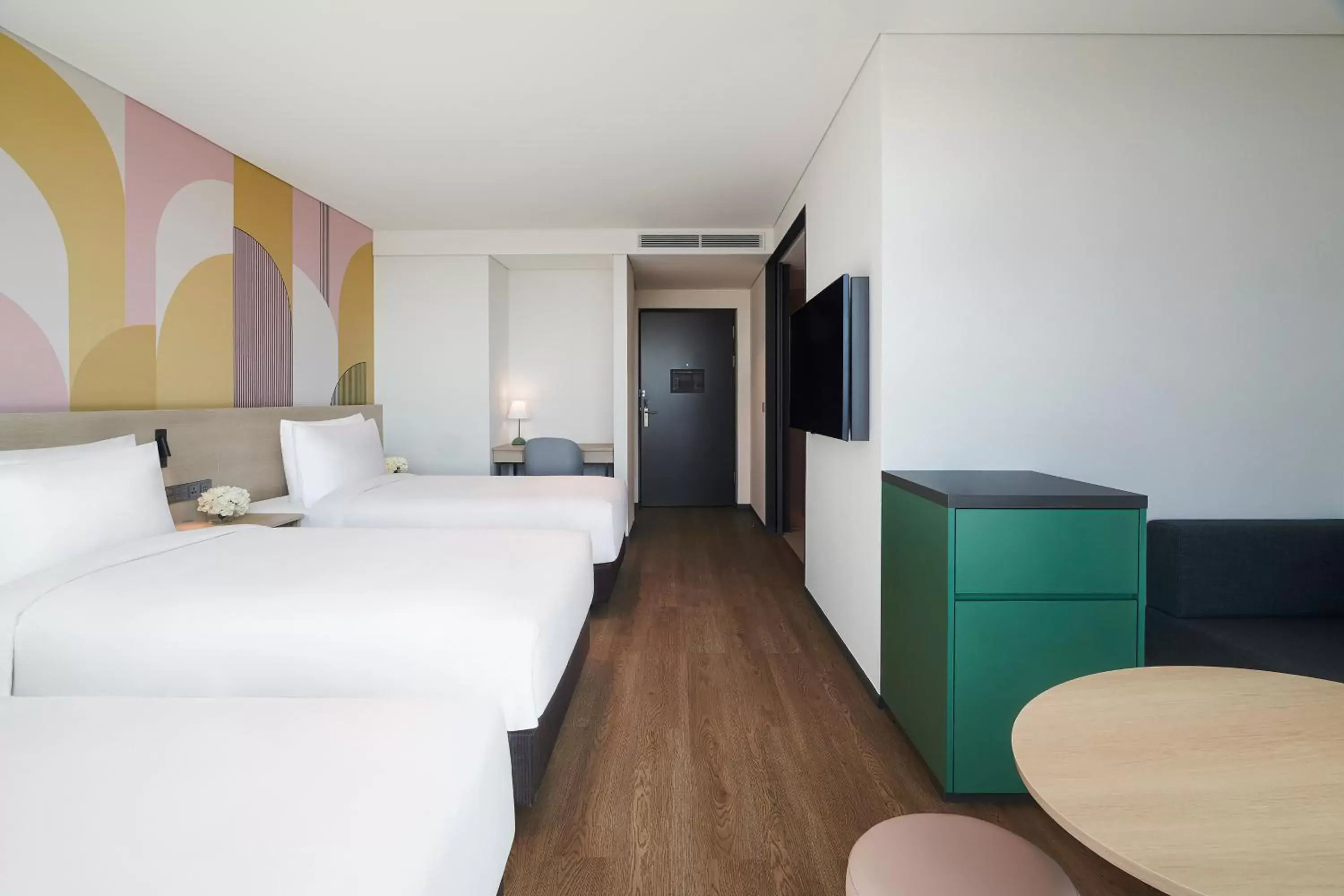 Bed in ibis Styles Ambassador Incheon Airport T2