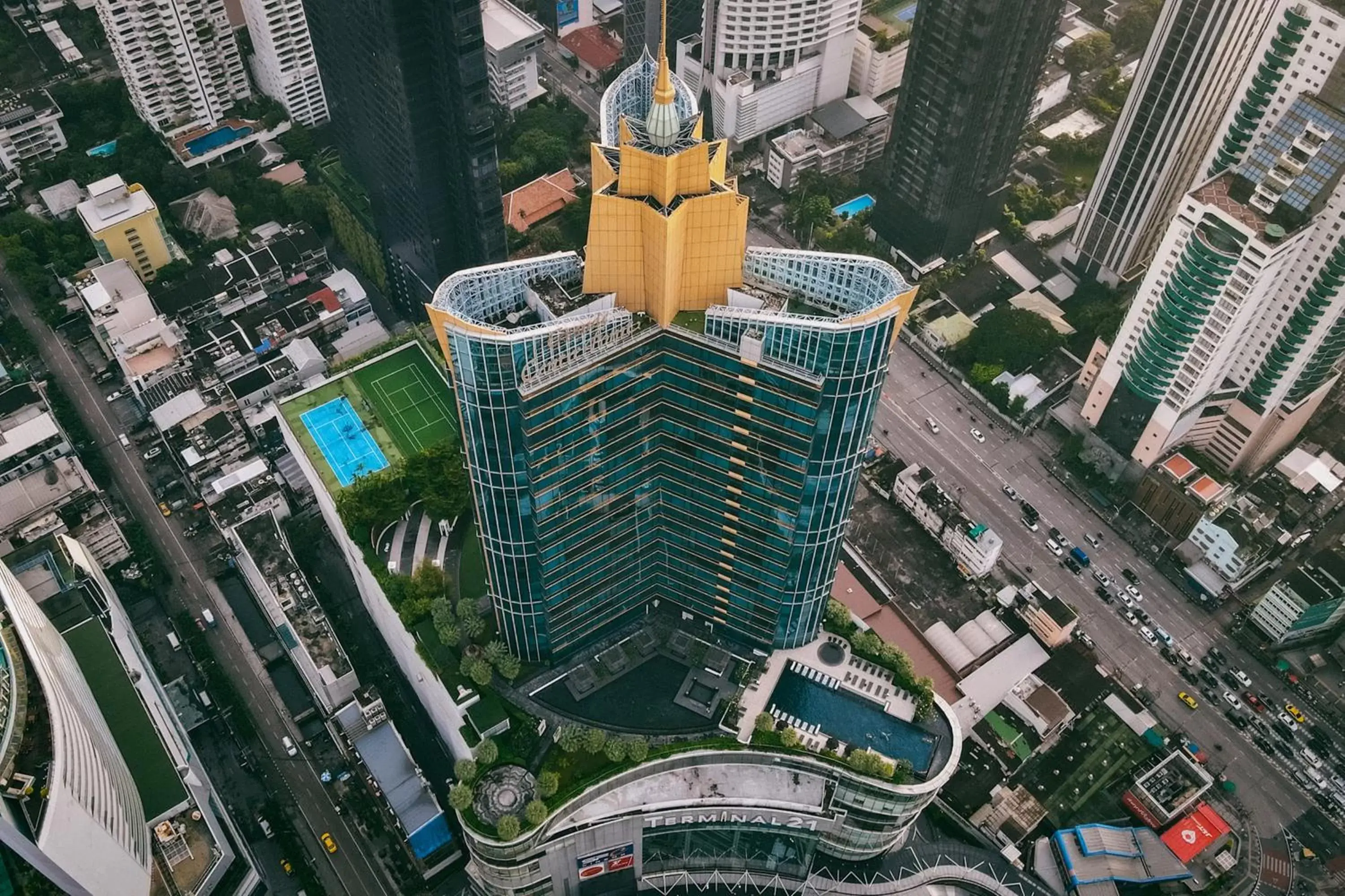 Property building, Bird's-eye View in Grande Centre Point Hotel Terminal21
