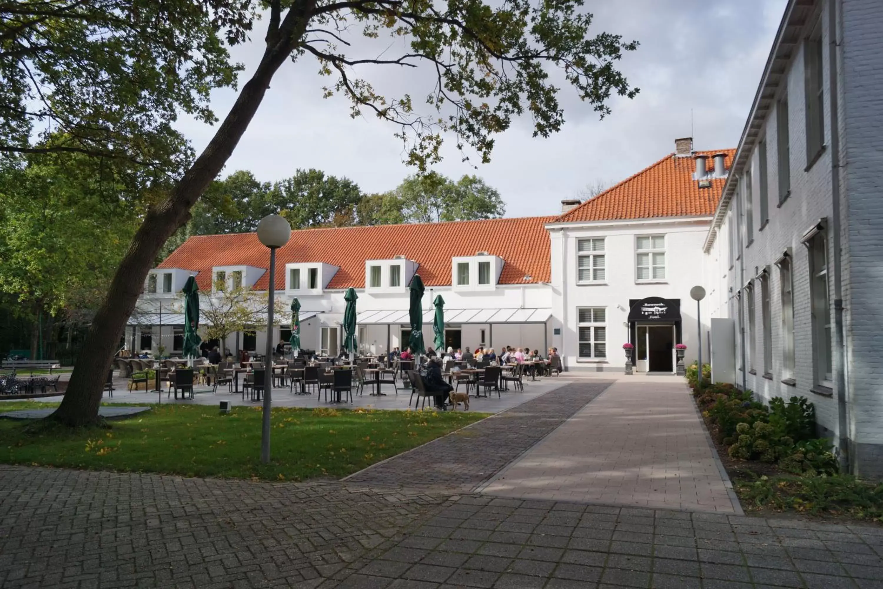 Patio, Property Building in Hotel Hoevevoorde