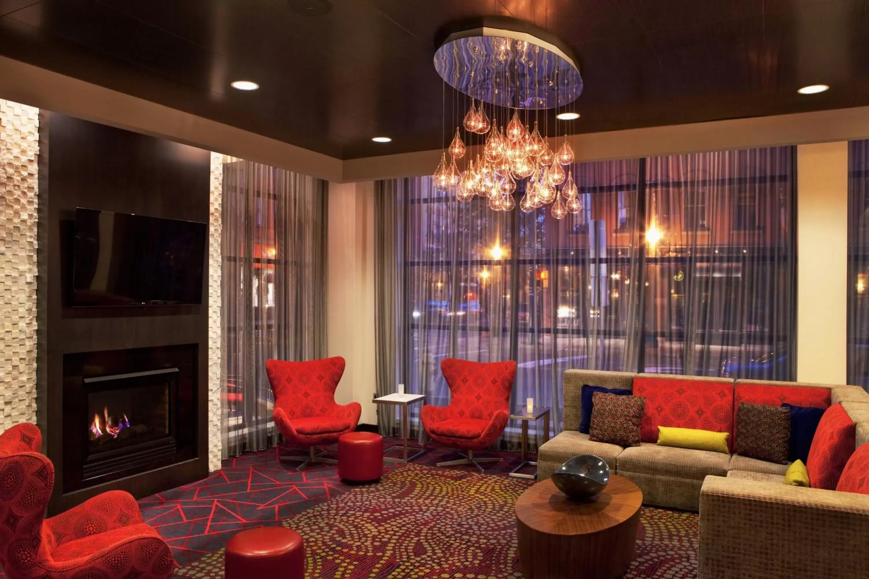 Lobby or reception, Seating Area in Residence Inn by Marriott Syracuse Downtown at Armory Square
