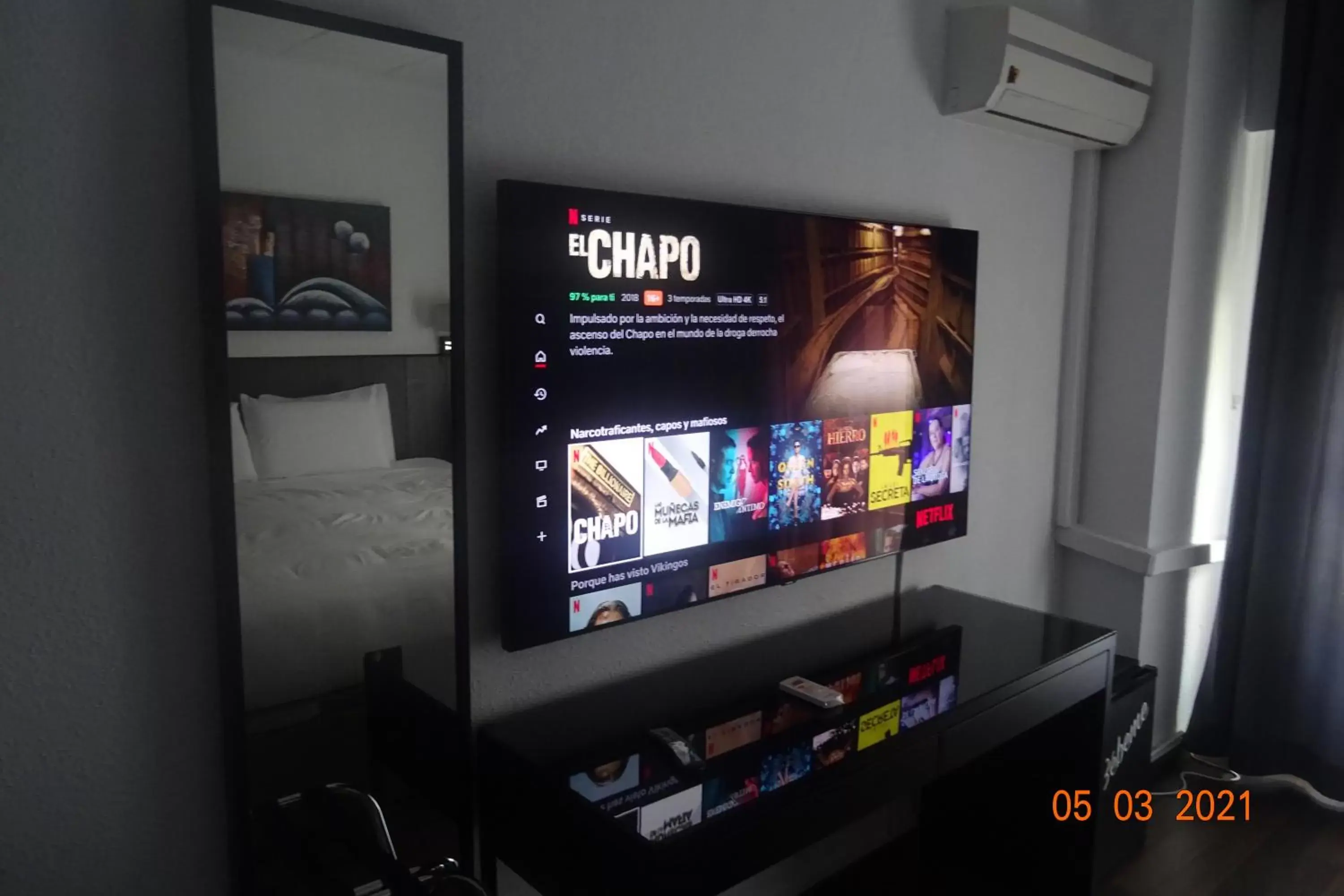 TV/Entertainment Center in Hotel Carlos III