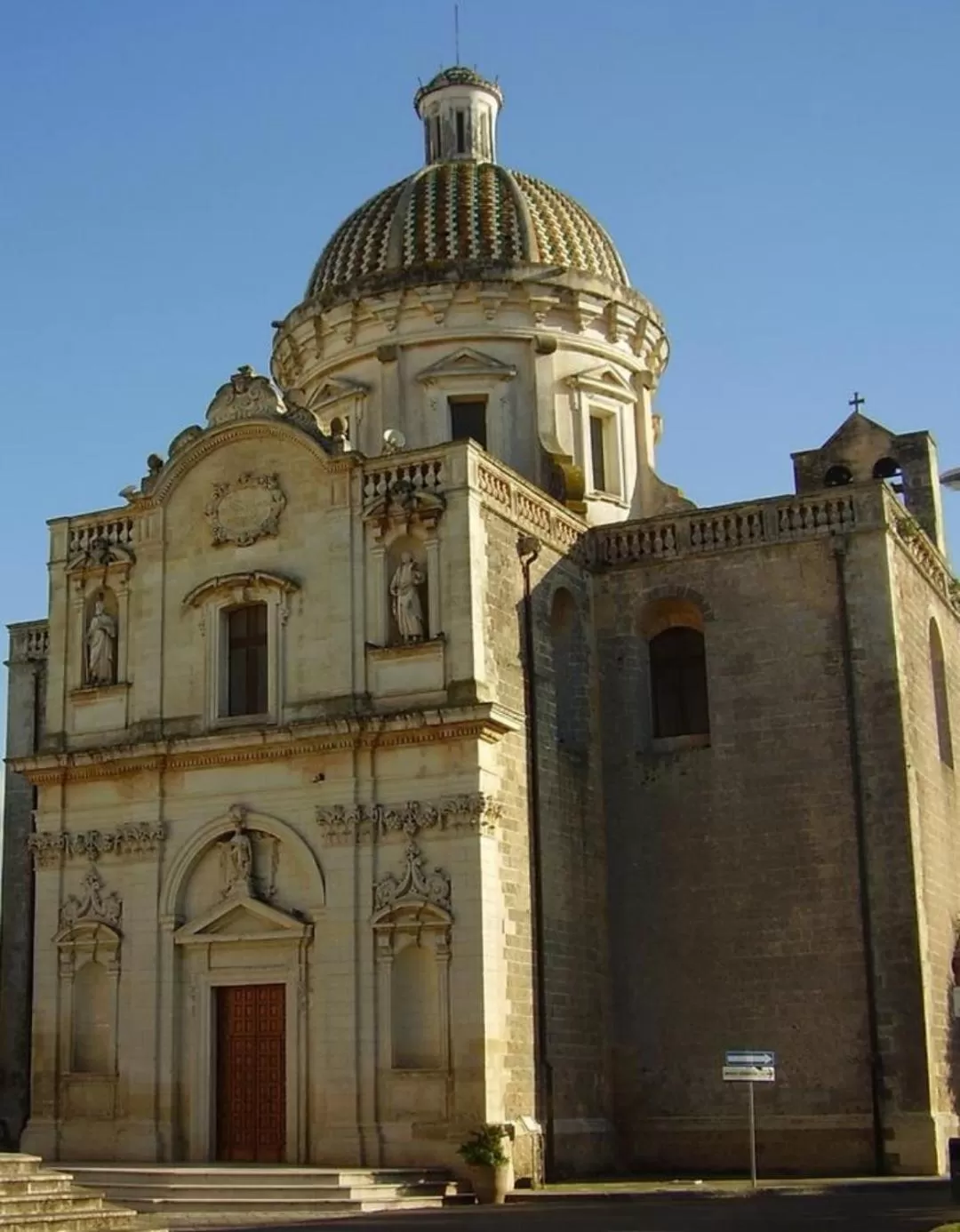 Landmark view in B&B La Corte