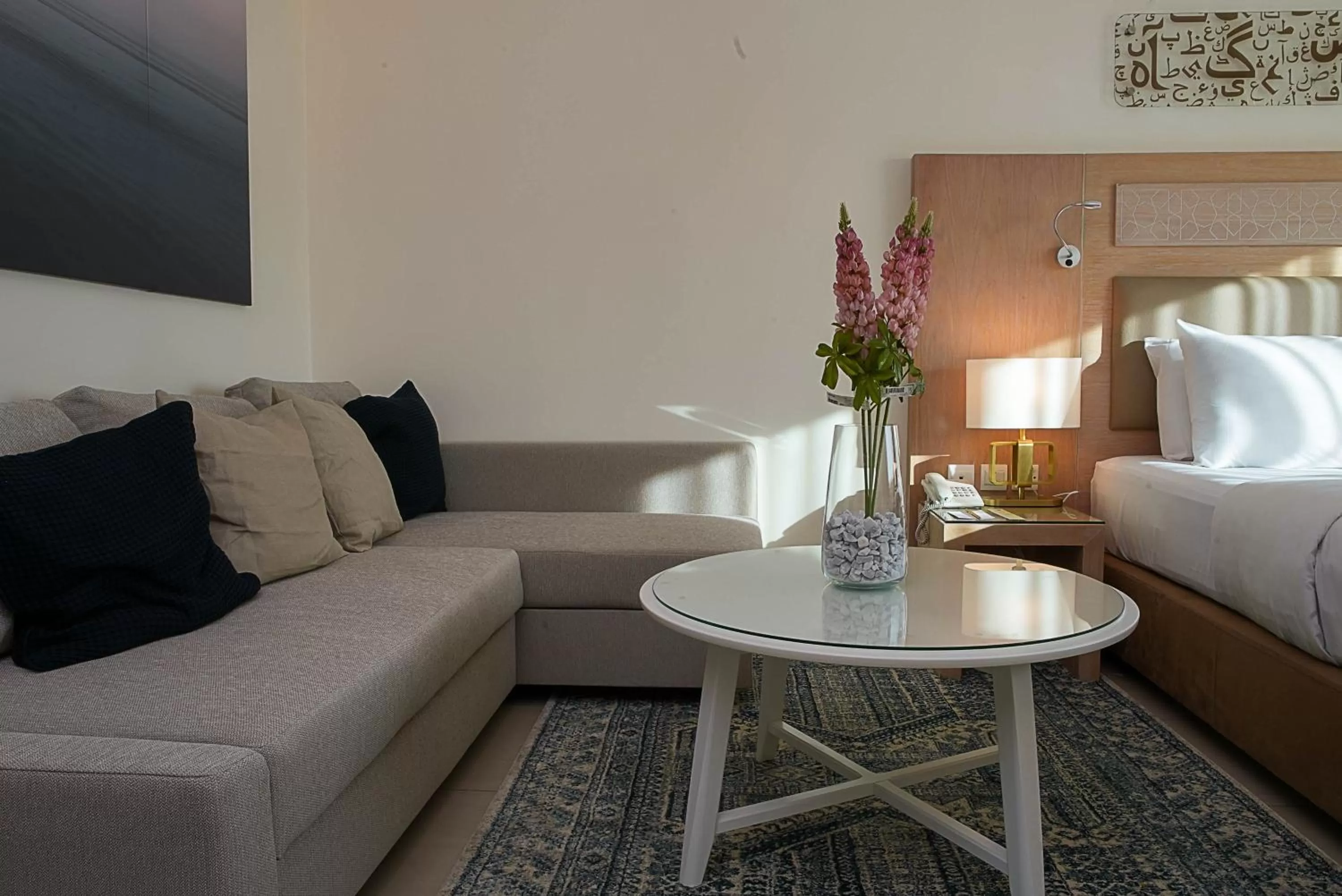 Seating area, Bed in Toledo Amman Hotel