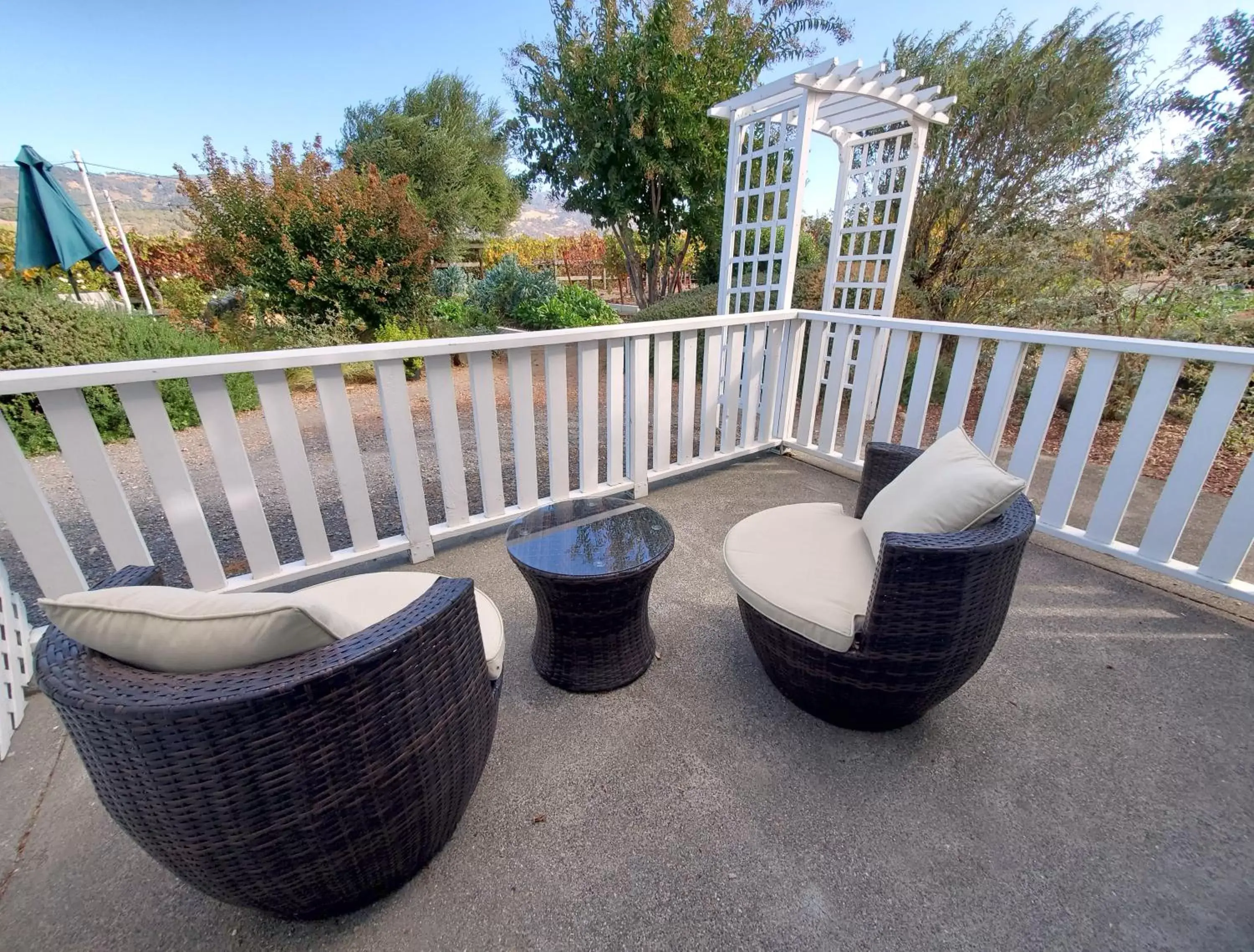 Balcony/Terrace in Geyserville Inn