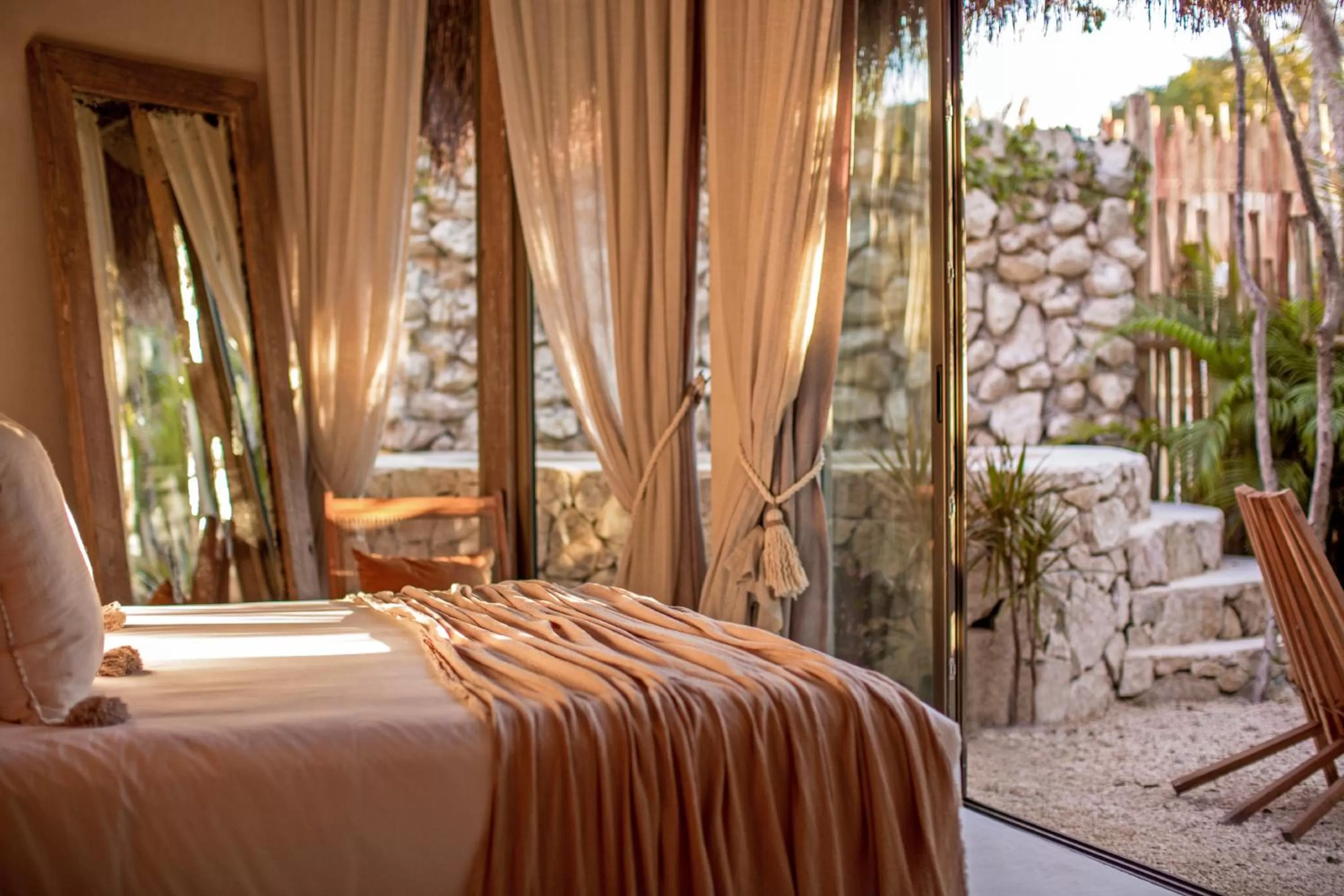 Bed in Hotel Muaré Tulum Wellness and Spa