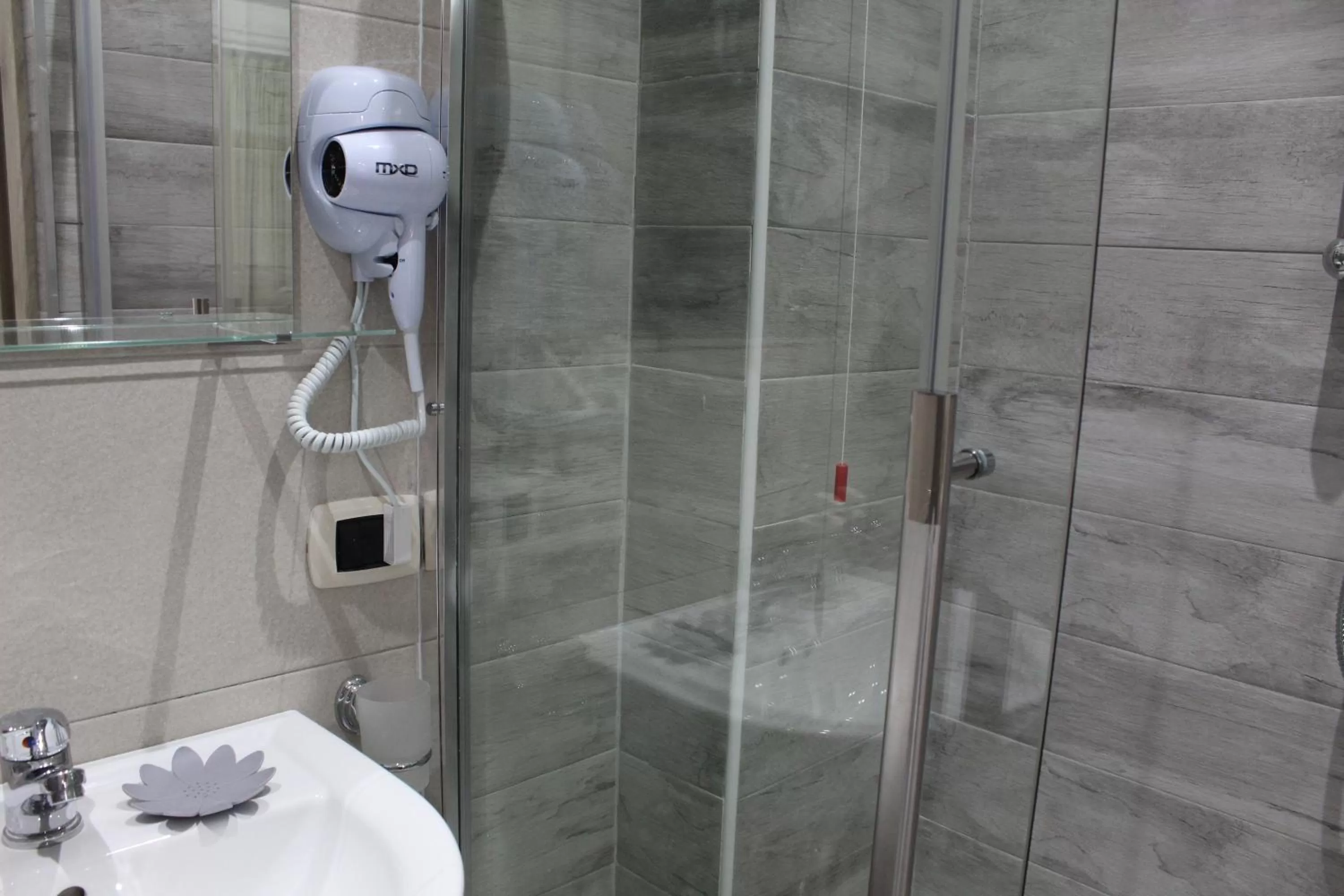 Shower in Royalty Rooms & Spa