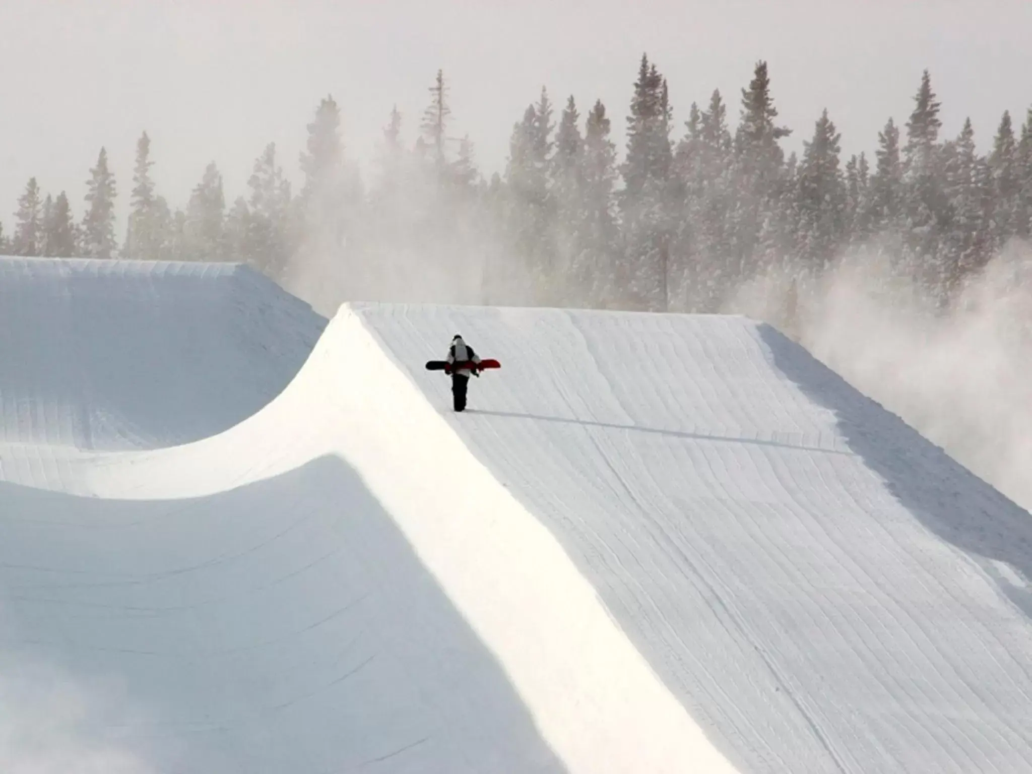 Skiing, Winter in Mountain Thunder Lodge