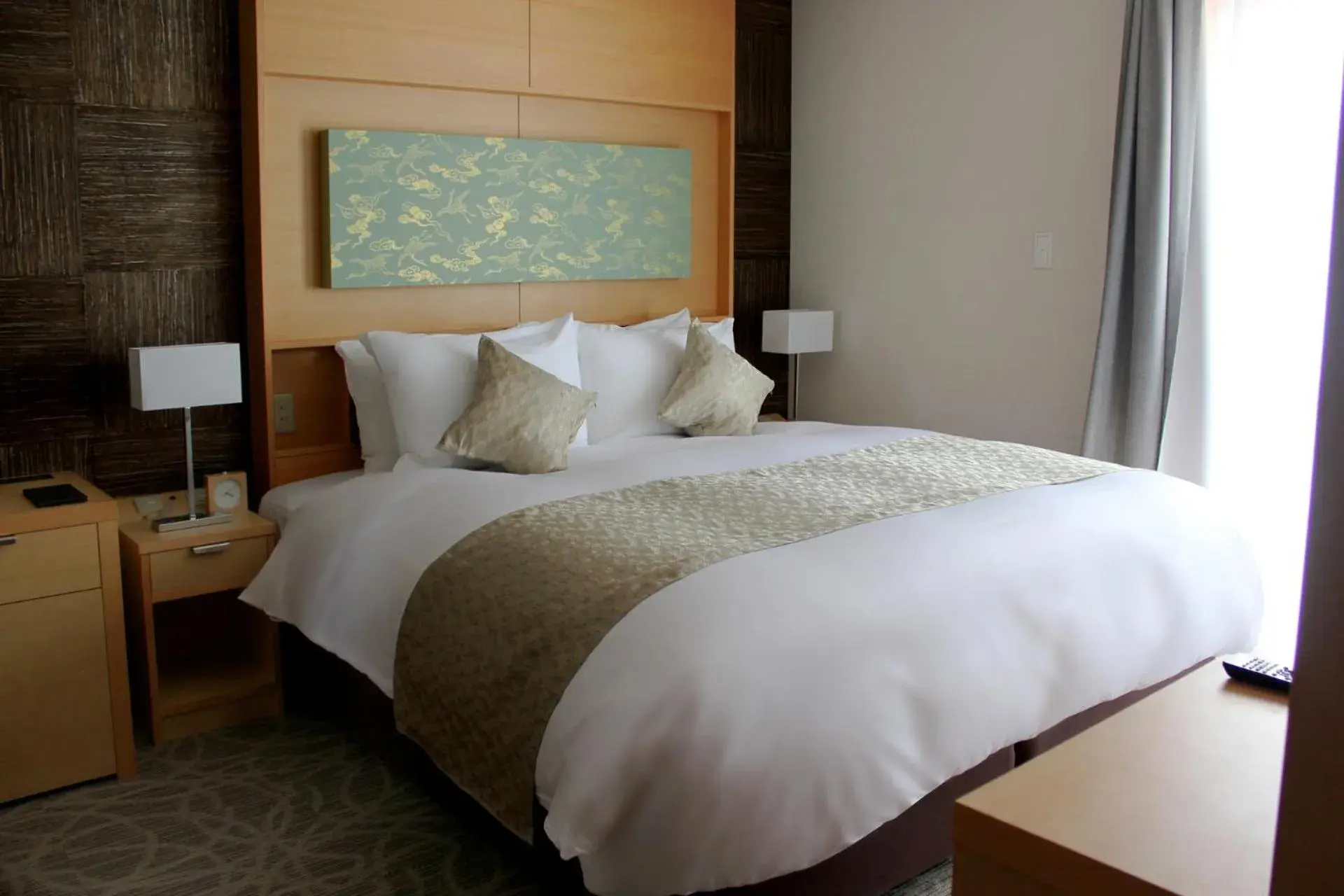 Bed in Kyoto Shinmachi Rokkaku Hotel grandereverie
