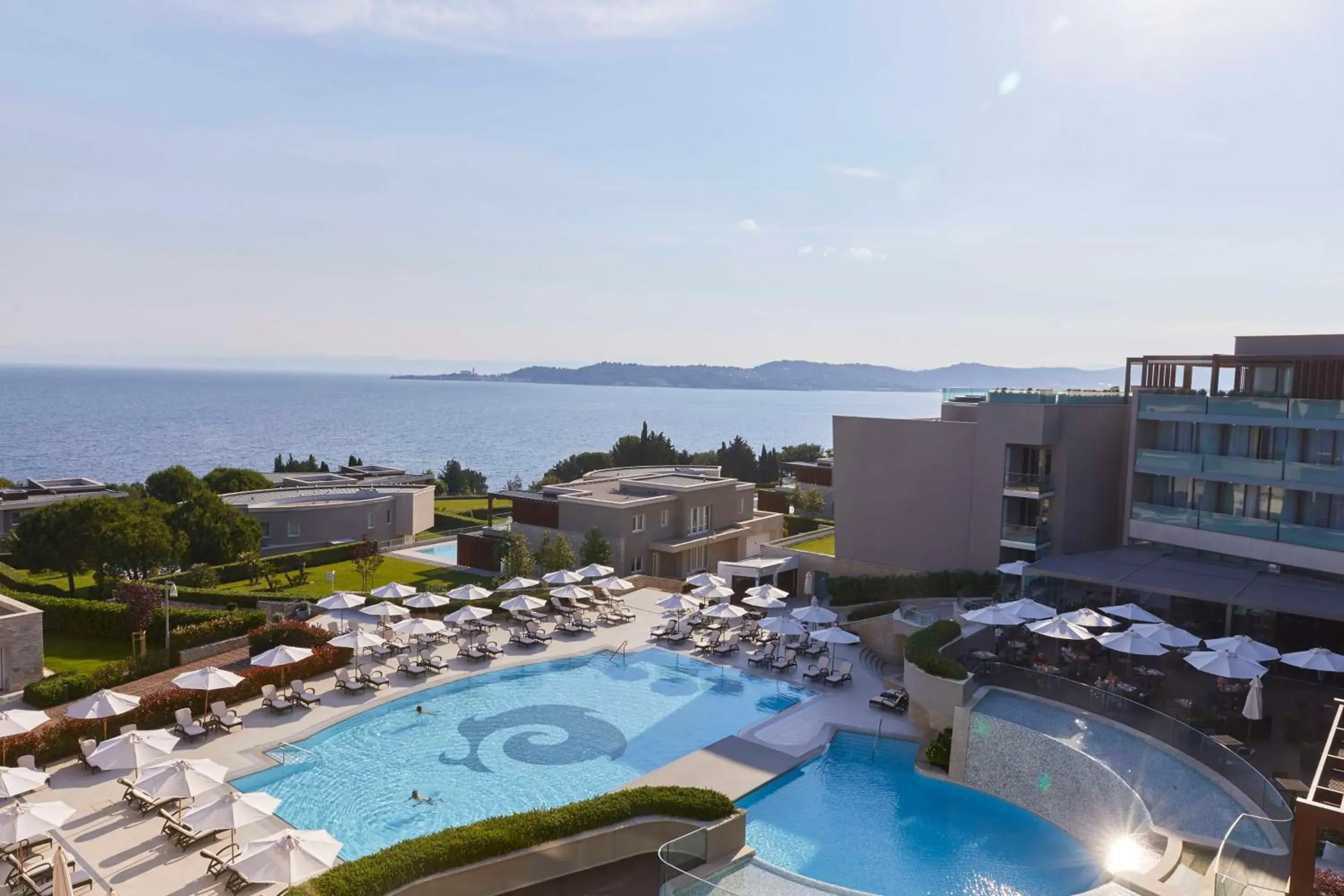 Pool View in Kempinski Hotel Adriatic Istria Croatia