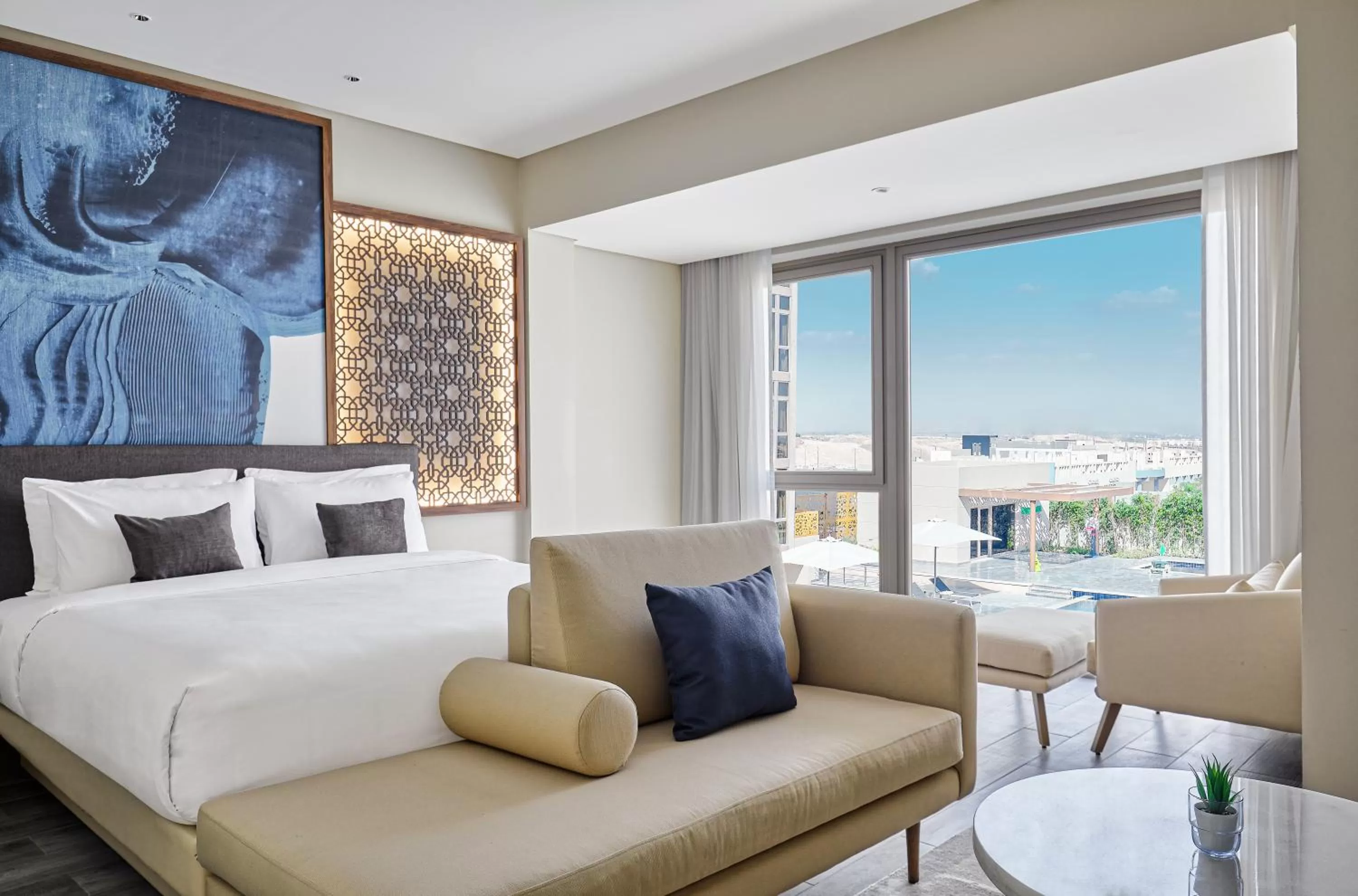 Bed in Hyatt Regency Cairo West