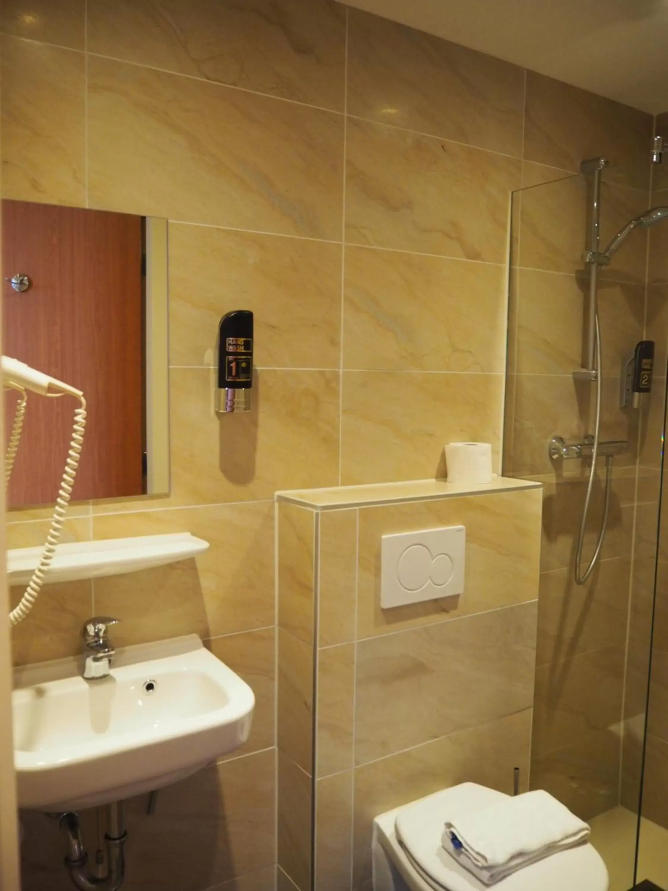 Shower, Bathroom in Blossoms City Hotel