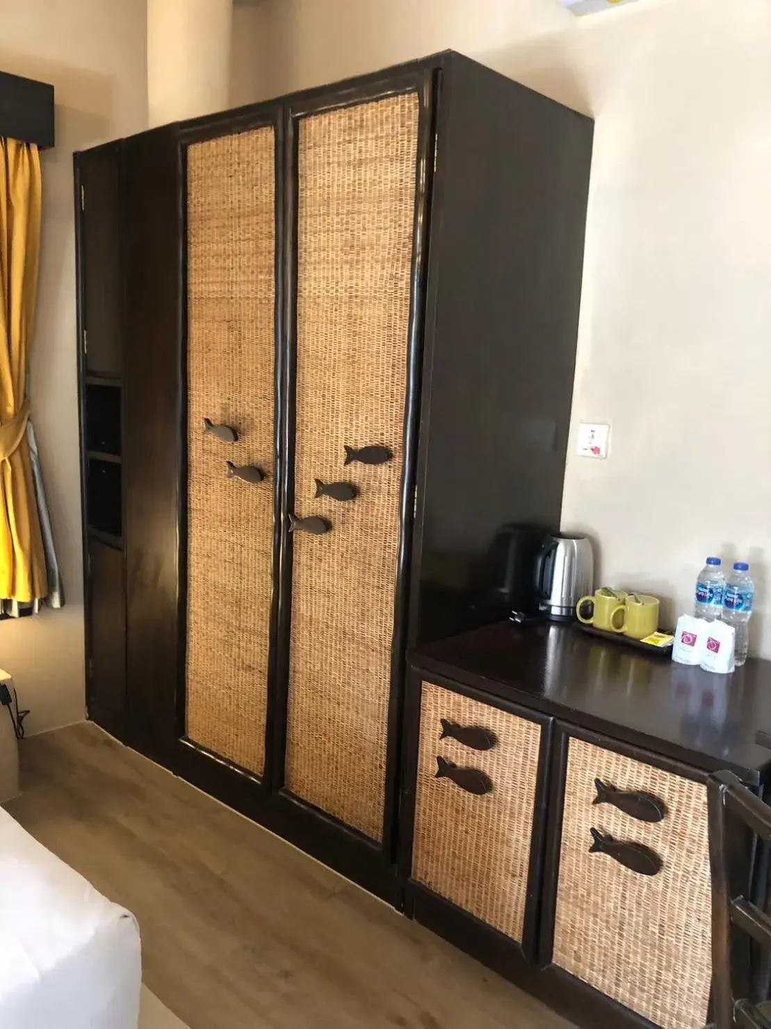 wardrobe, Kitchen/Kitchenette in Punnpreeda Beach Resort - SHA Plus Certified