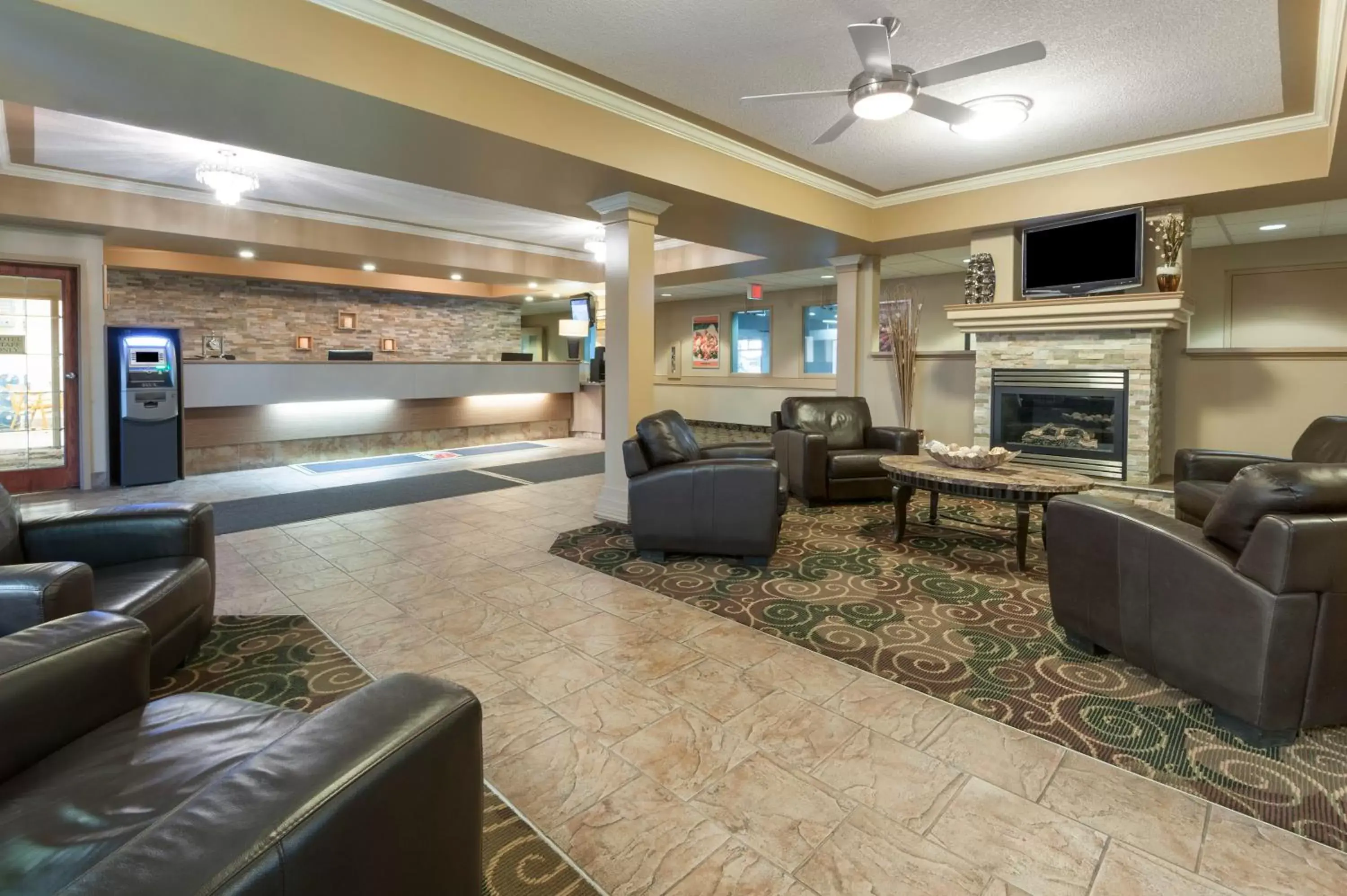 Lobby or reception in Super 8 by Wyndham Fort Saskatchewan Lobby or reception in Super 8 by Wyndham Fort Saskatchewan