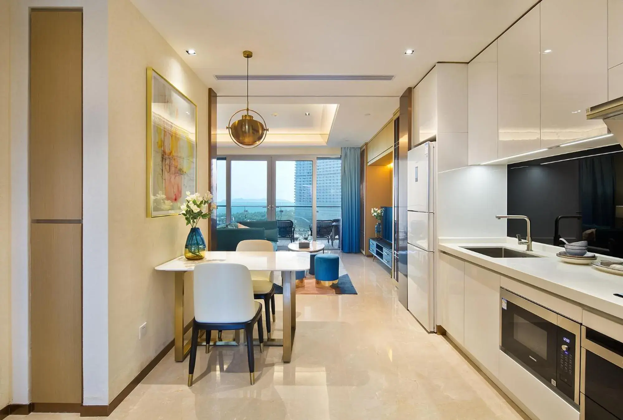 Kitchen/Kitchenette in Neal Yat Seaview Apartment Haitang Bay Sanya