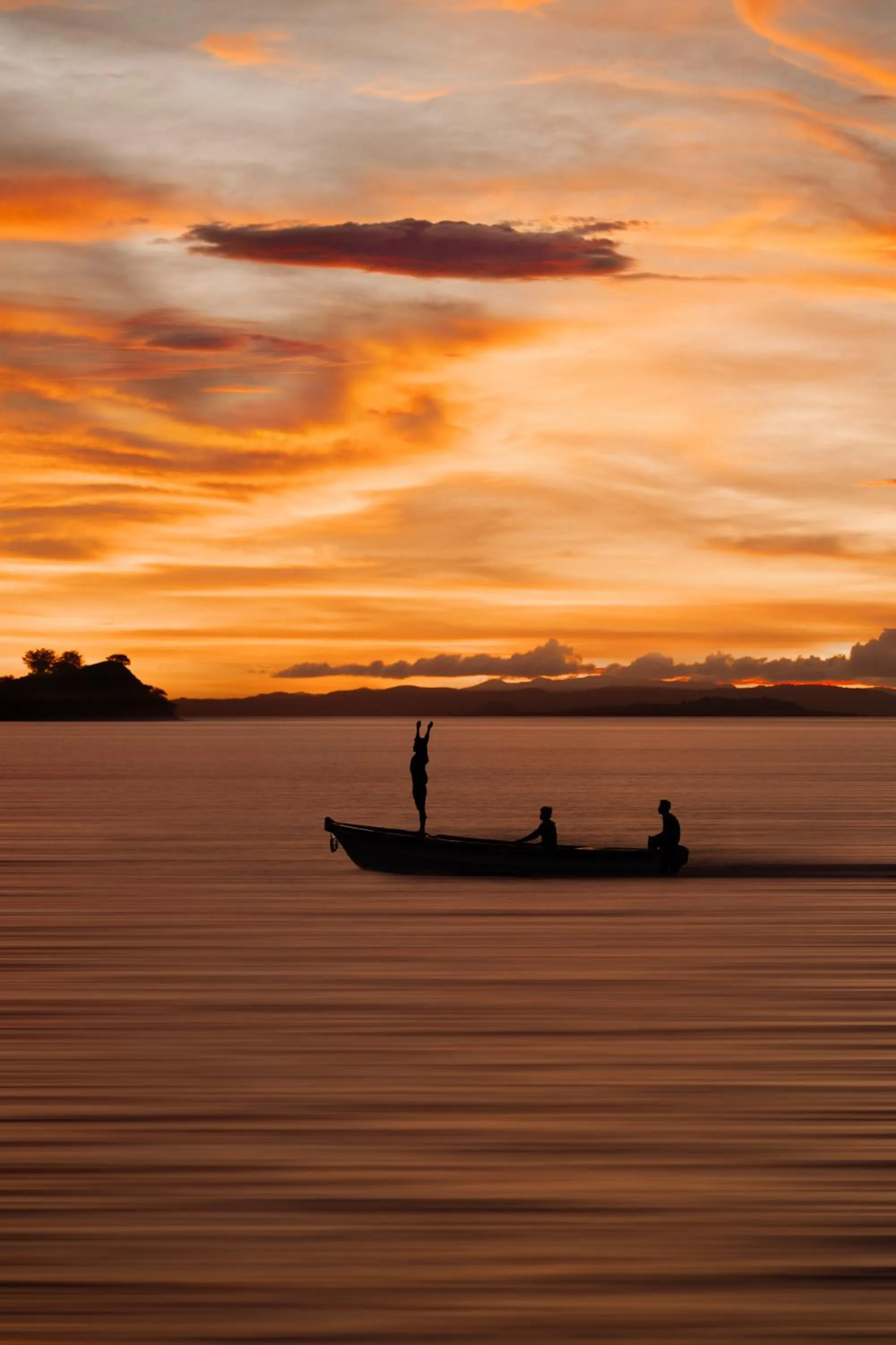 Natural landscape in Menjaga Bay