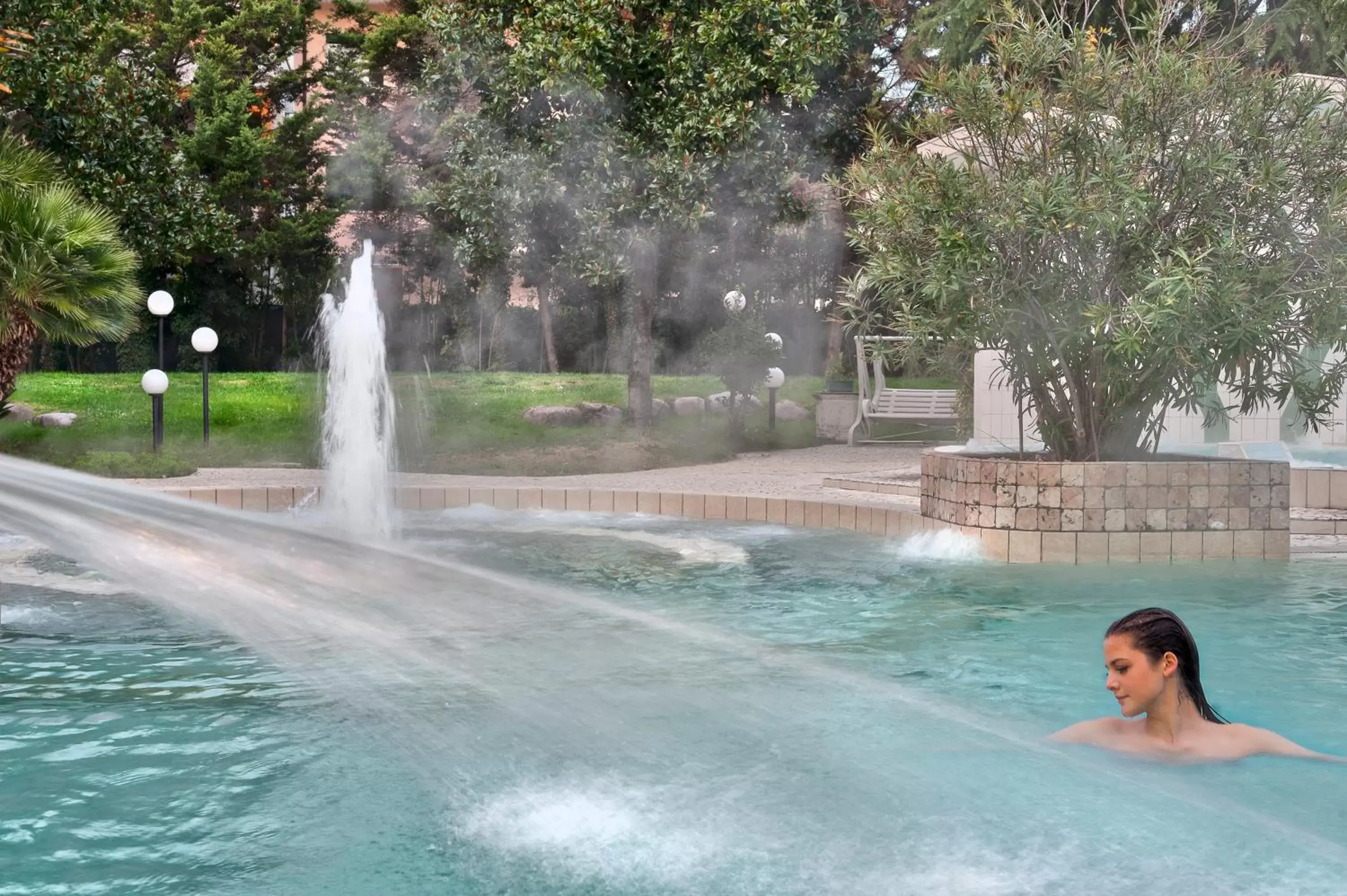 Swimming pool in Hotel Terme Patria