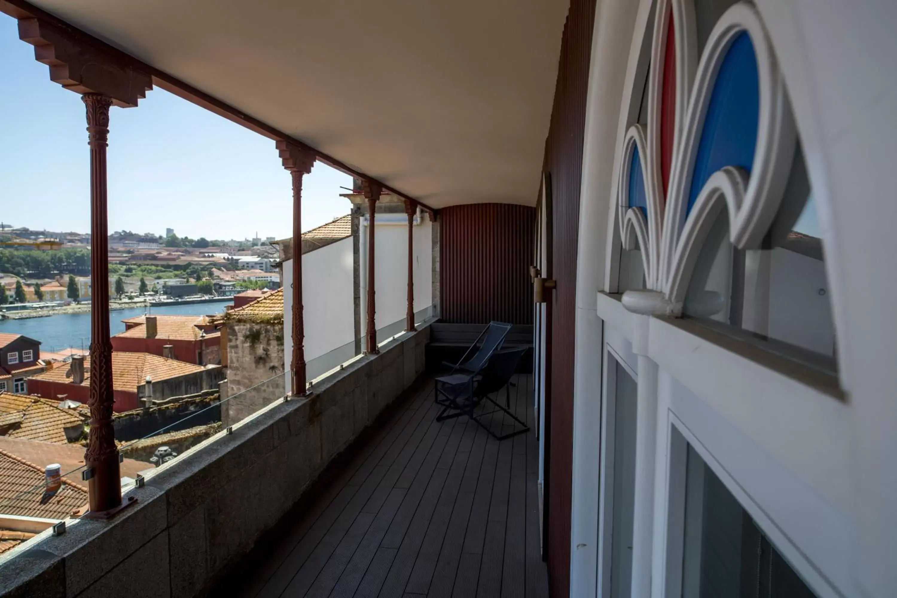 River view, Balcony/Terrace in Hotel Carris Porto Ribeira