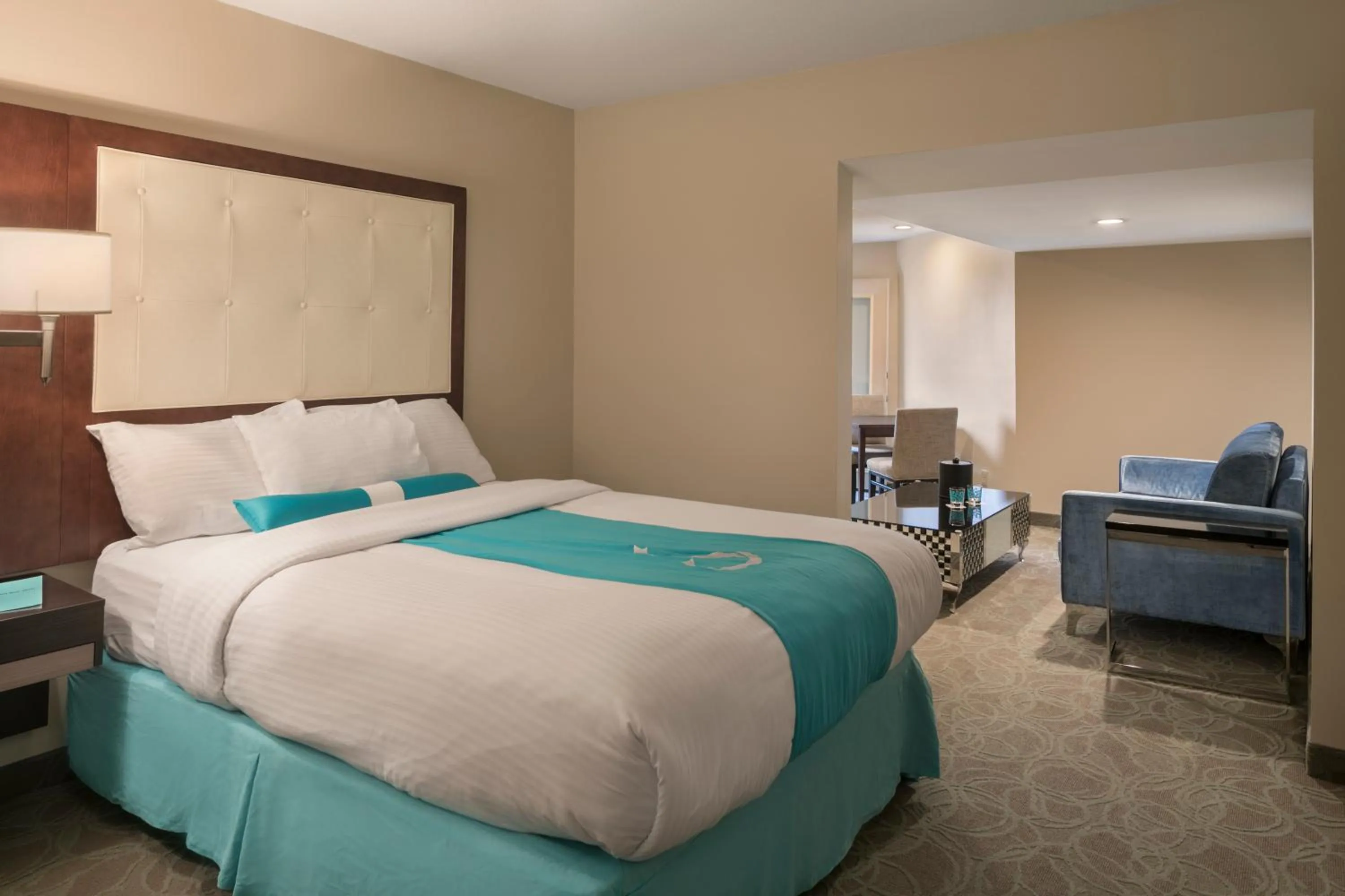 Bed in Aqua Blue Hotel