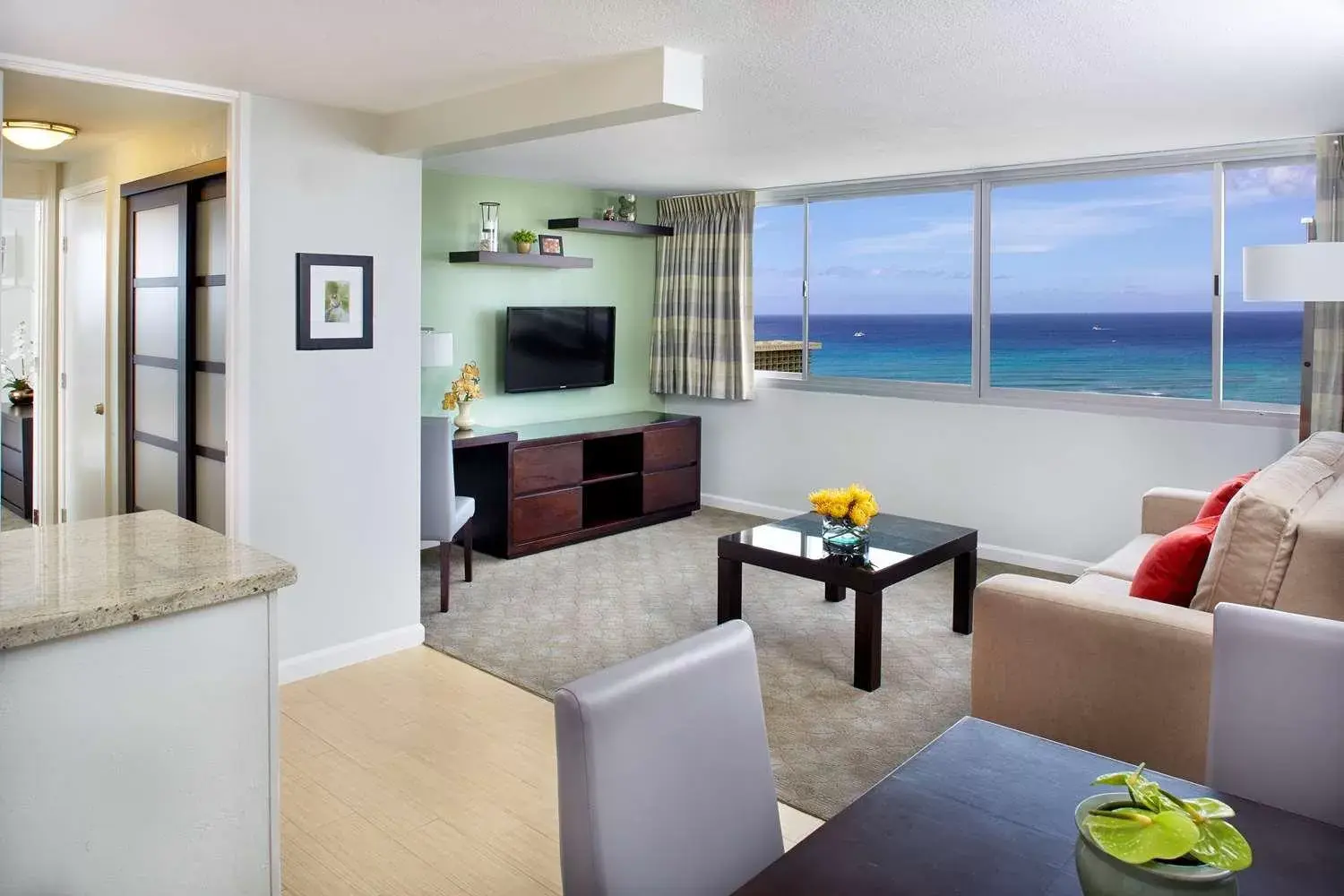 TV and multimedia, Seating Area in Aqua Skyline at Island Colony