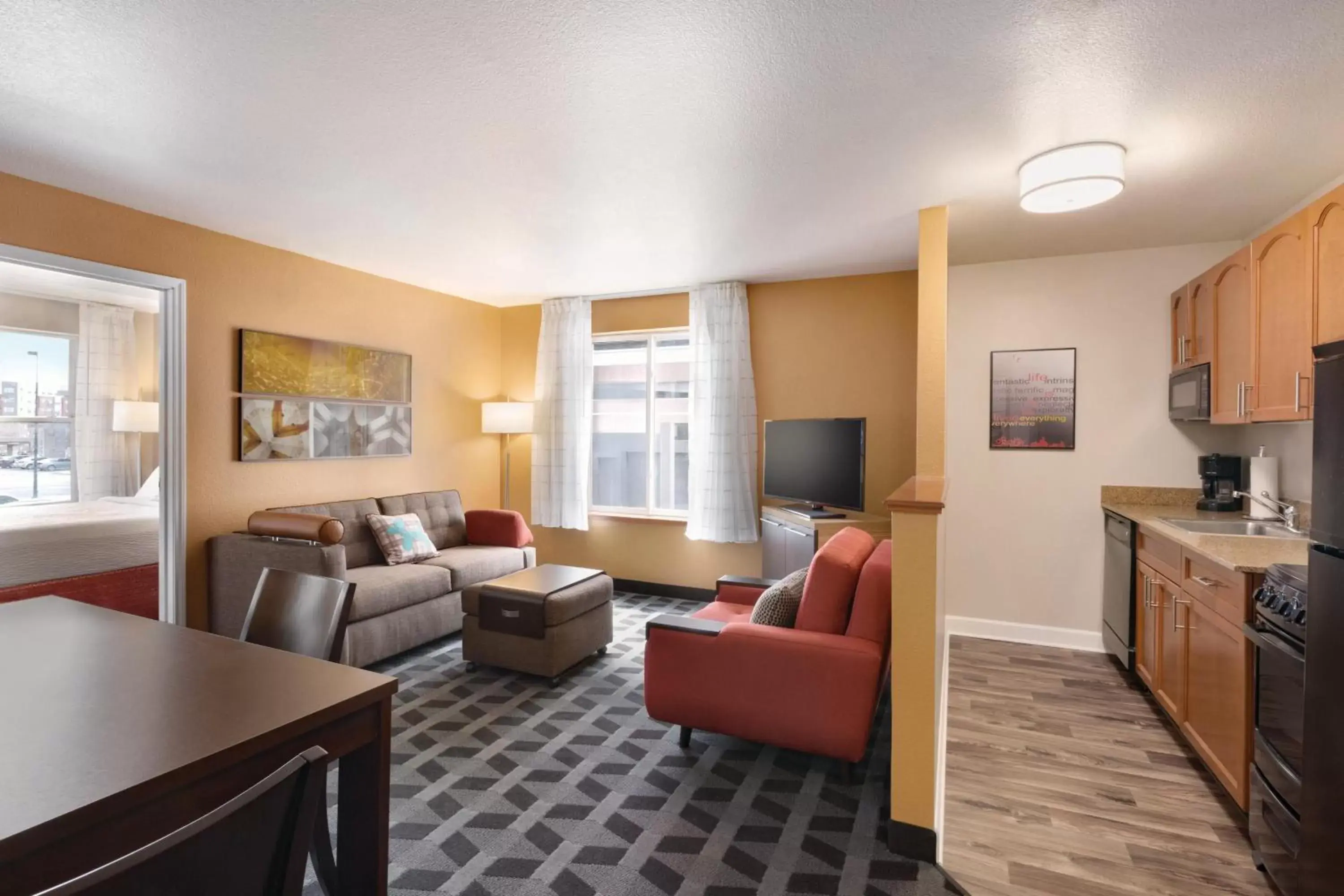 Living room, Seating Area in TownePlace Suites by Marriott Denver Downtown