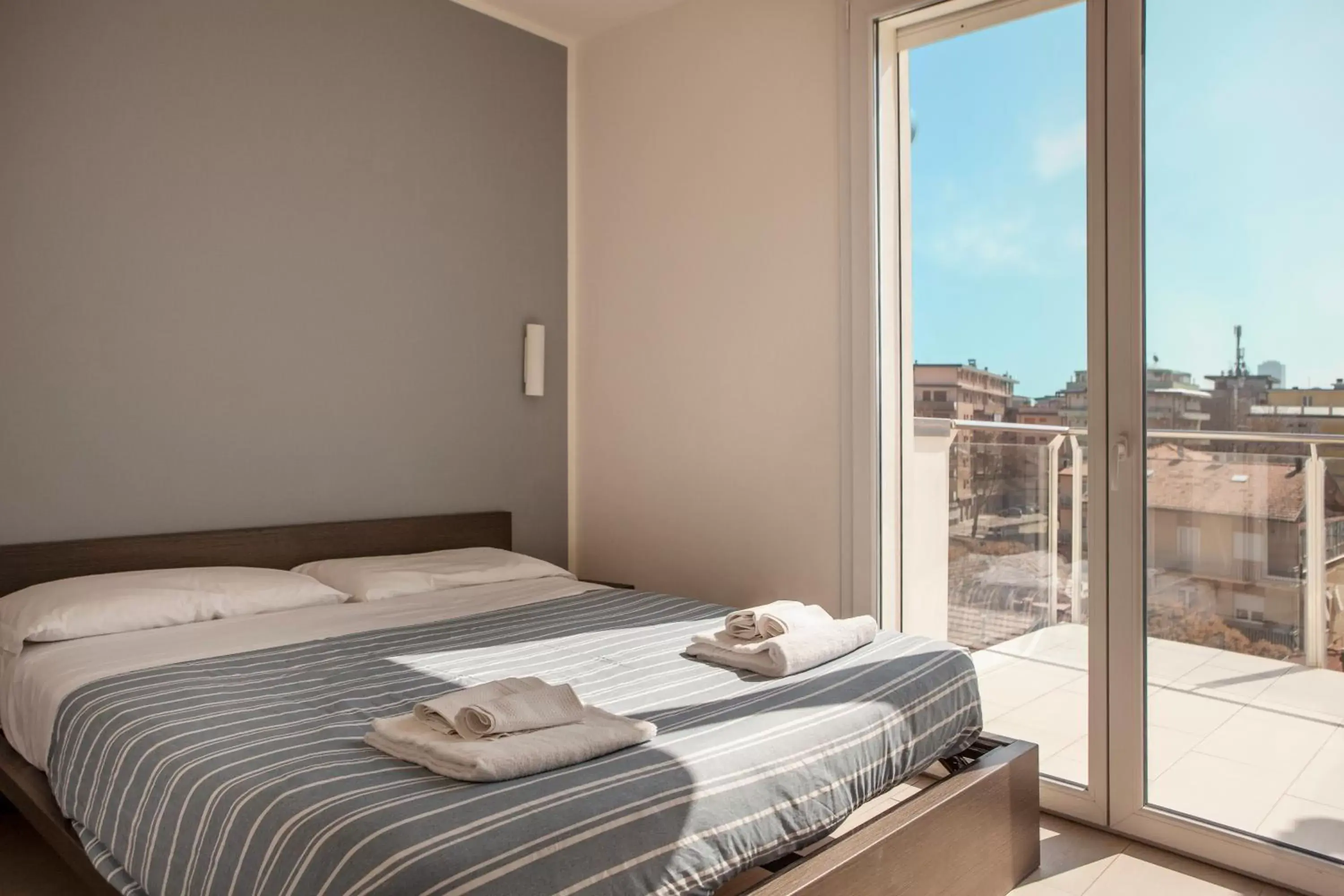 Balcony/Terrace, Bed in Residence Sunrise Cesenatico