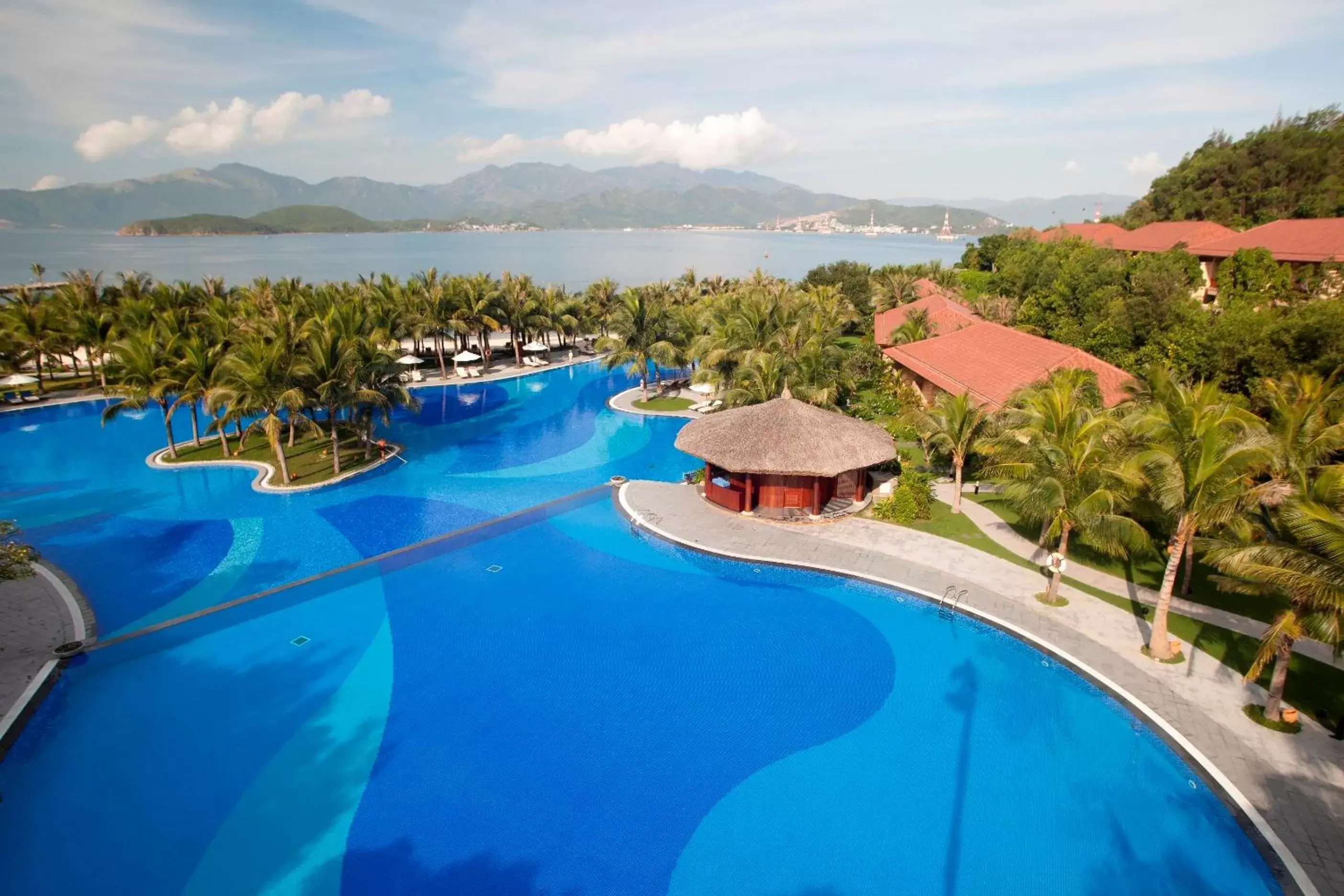 Bird's eye view, Pool View in Vinpearl Luxury Nha Trang