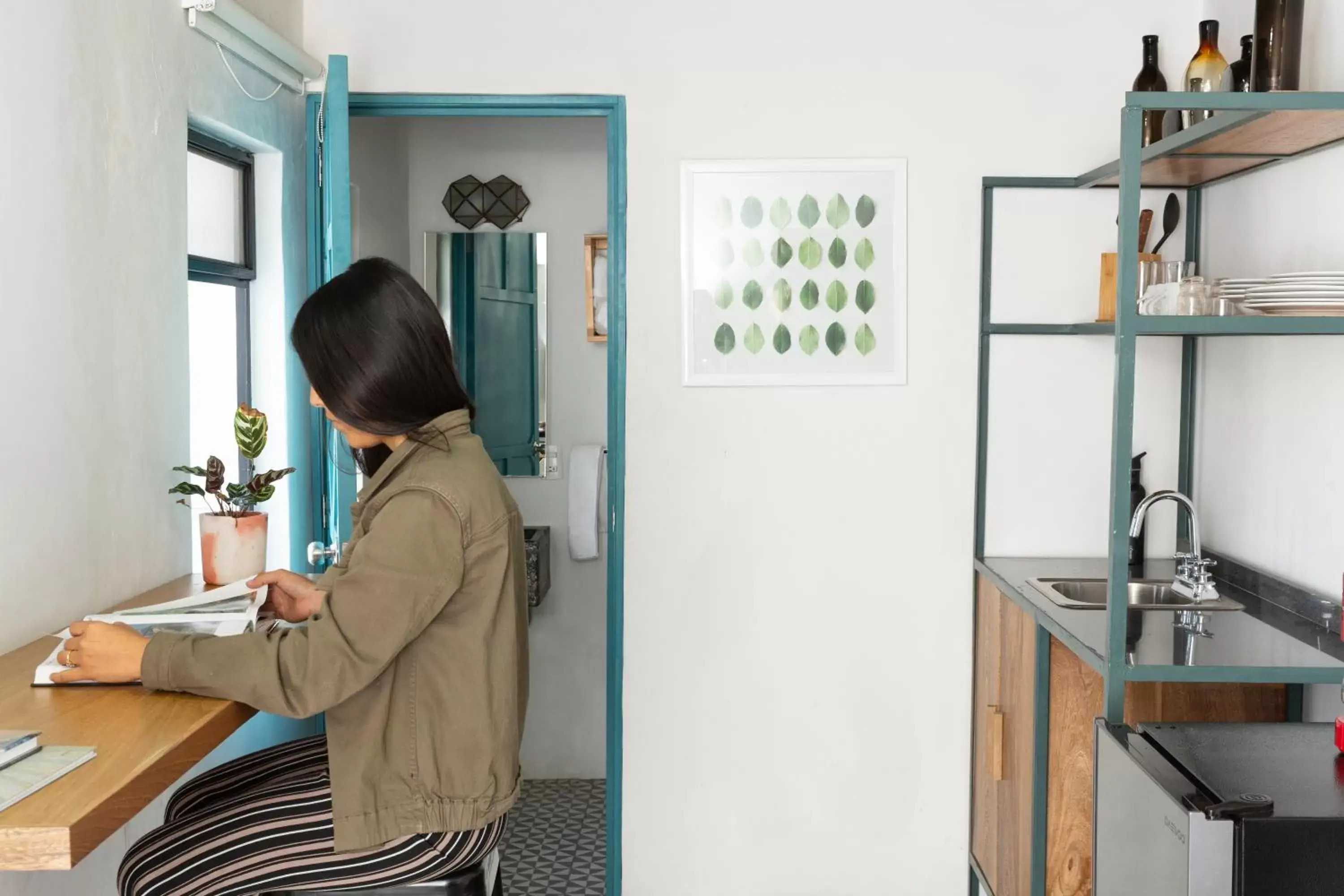 Kitchen/Kitchenette in Casa Nican by Barrio Mexico