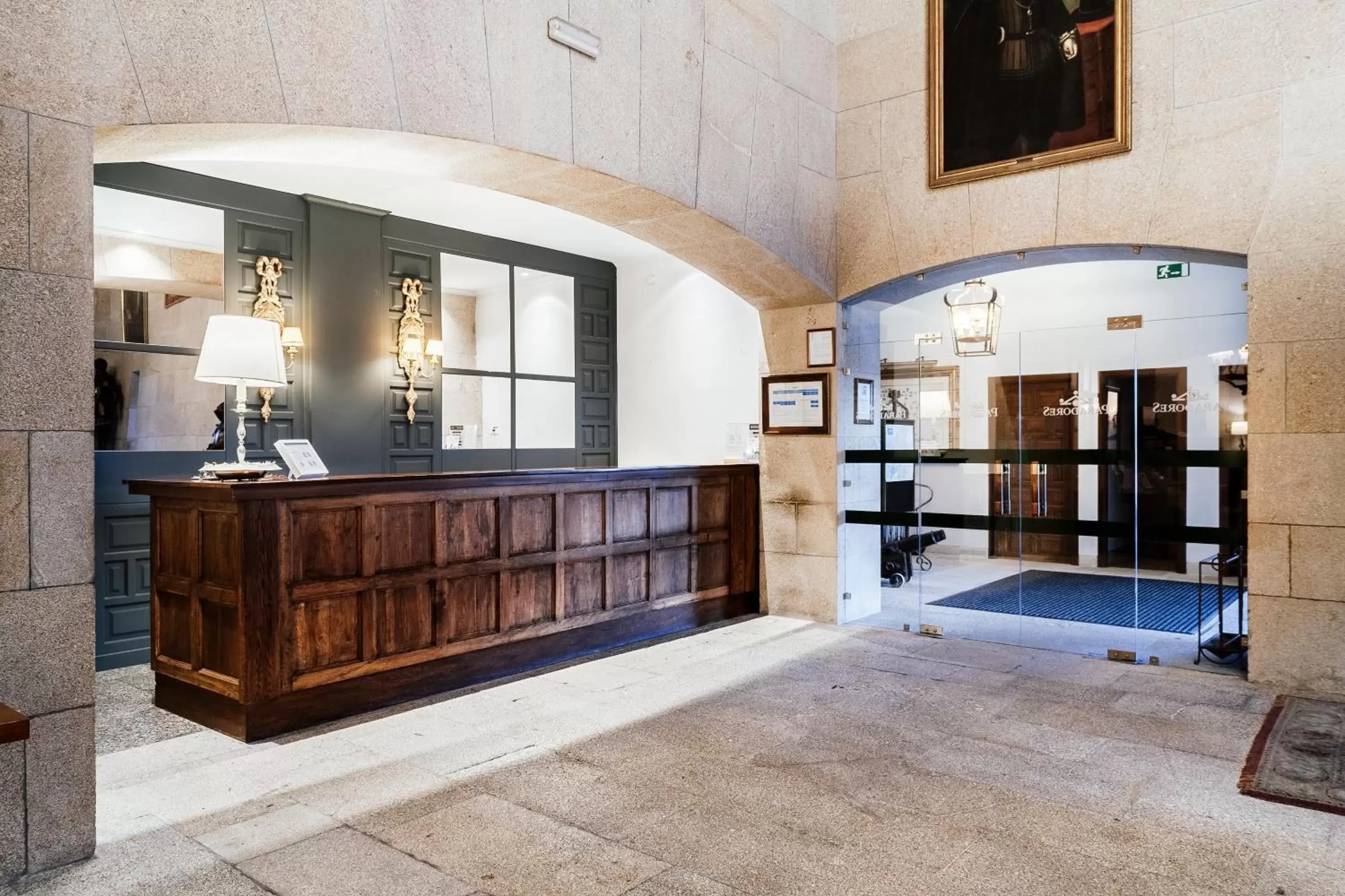 Lobby or reception in Parador de Baiona Lobby or reception in Parador de Baiona