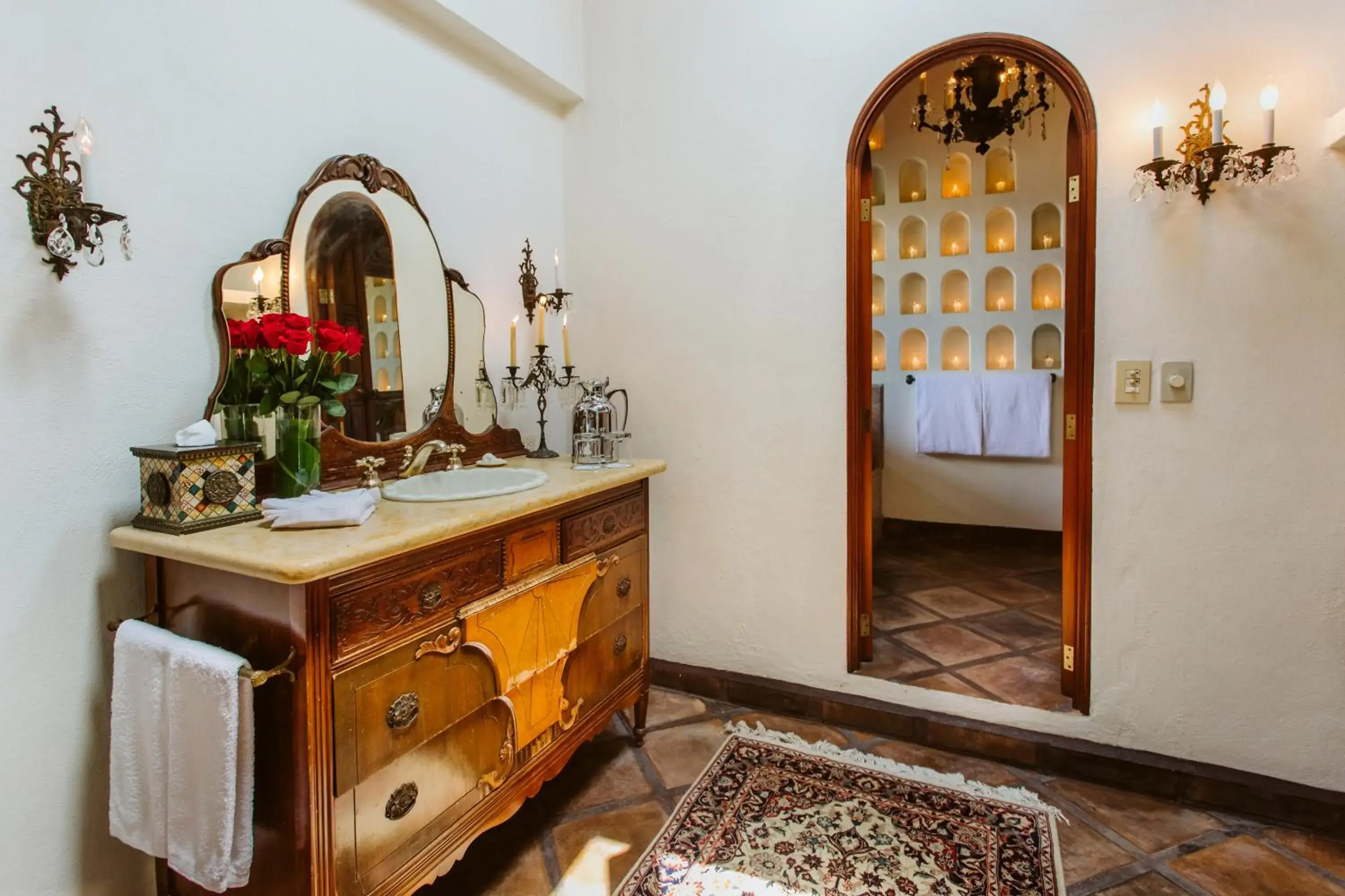 Bathroom in Hacienda San Angel