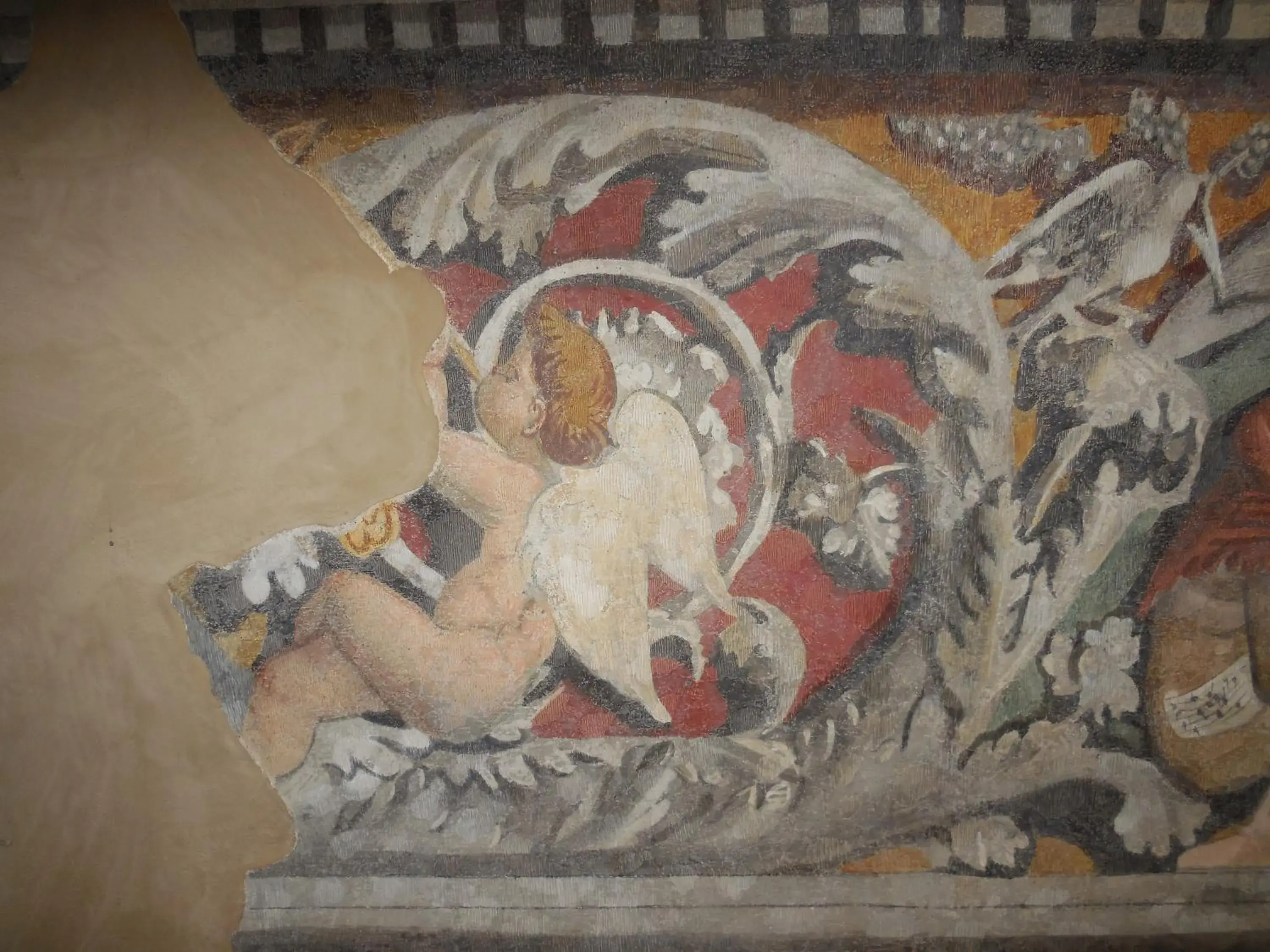 Decorative detail in Palazzo Ai Capitani