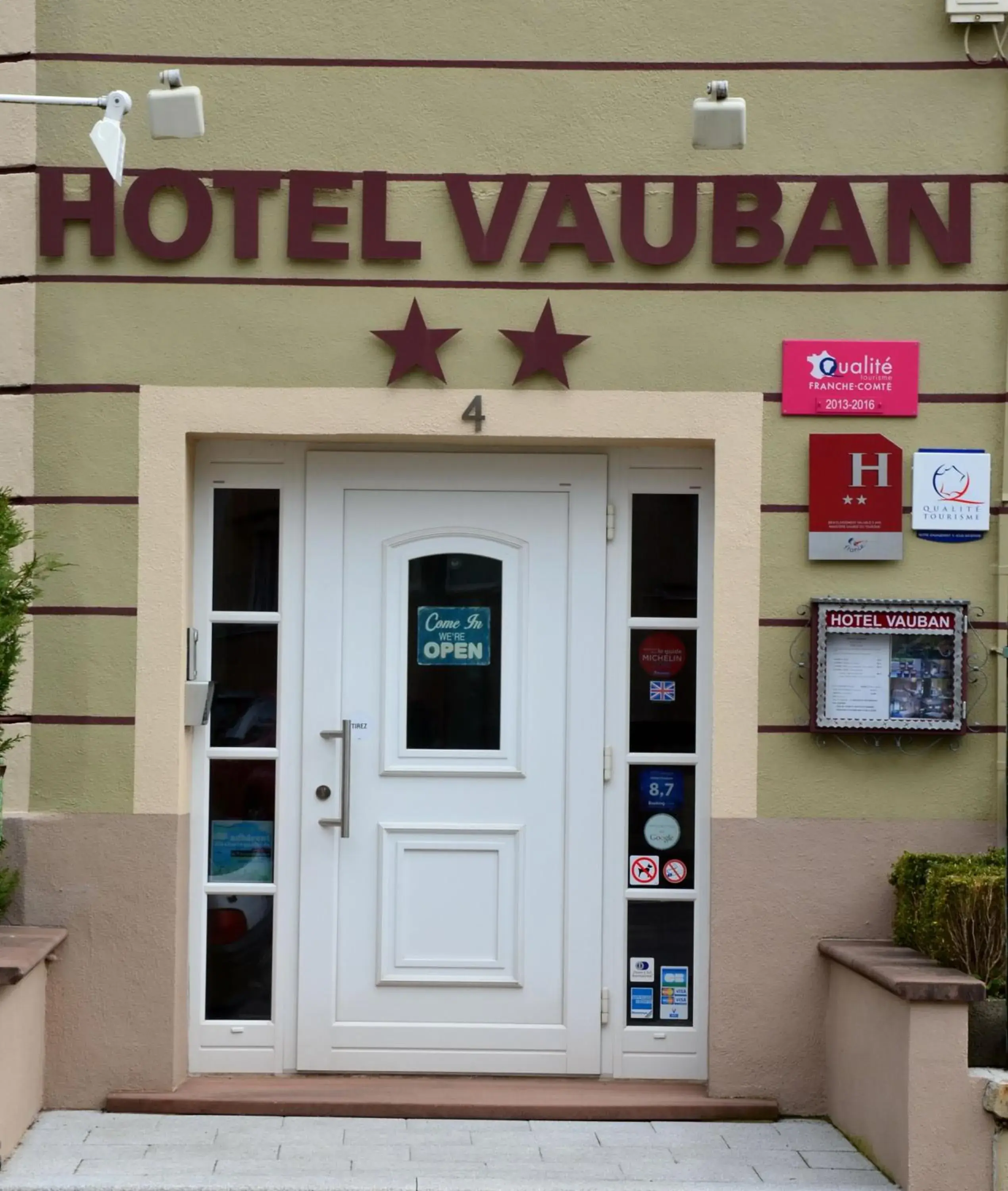 Facade/entrance in Hotel Vauban