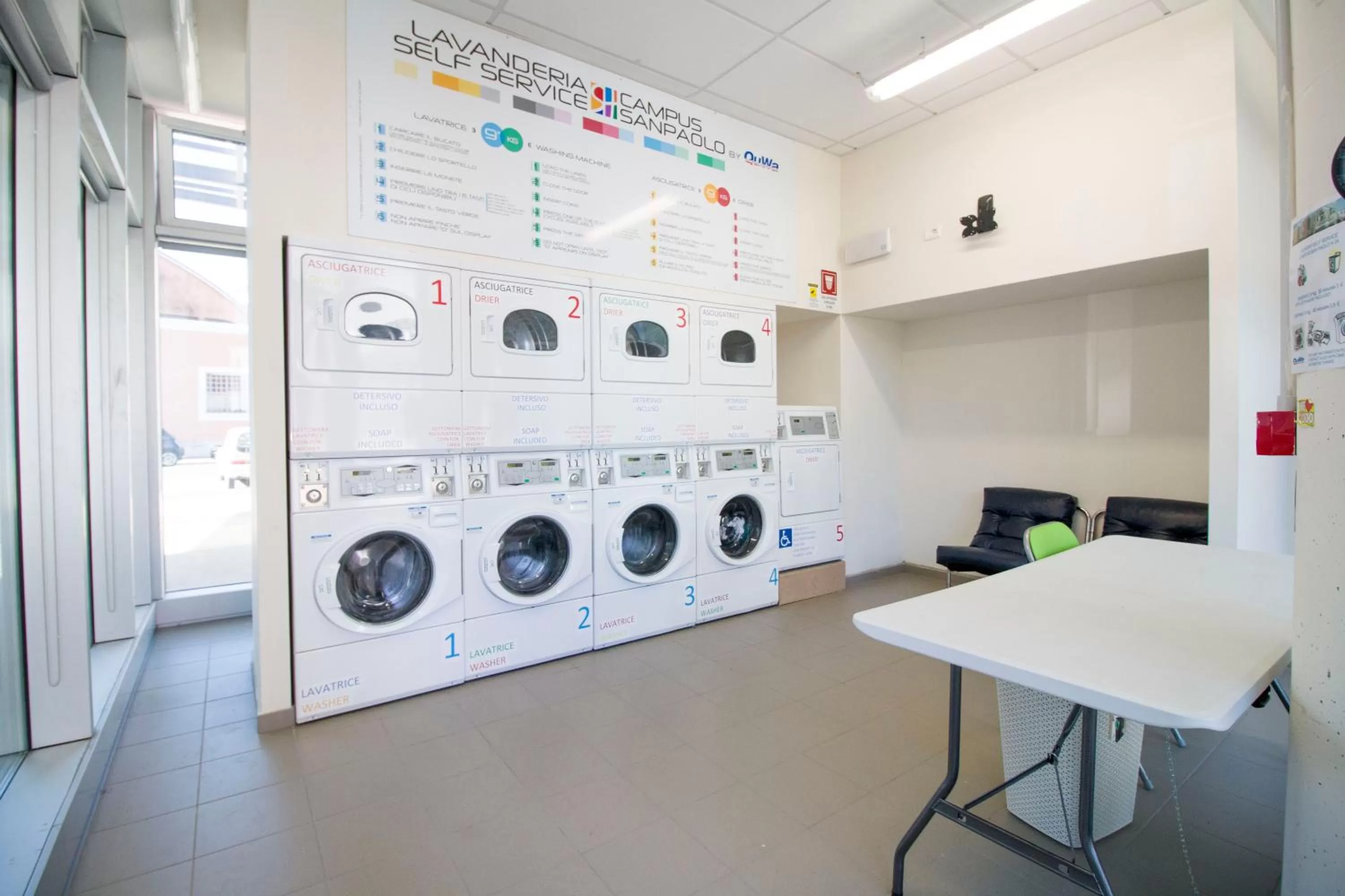 Area and facilities in Hotel Campus Sanpaolo