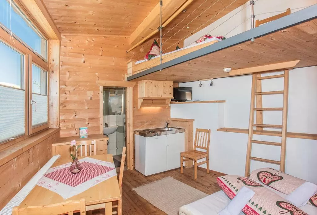 Hocheckhuette On Top of the Kitzbuehel Hahnenkamm Mountain