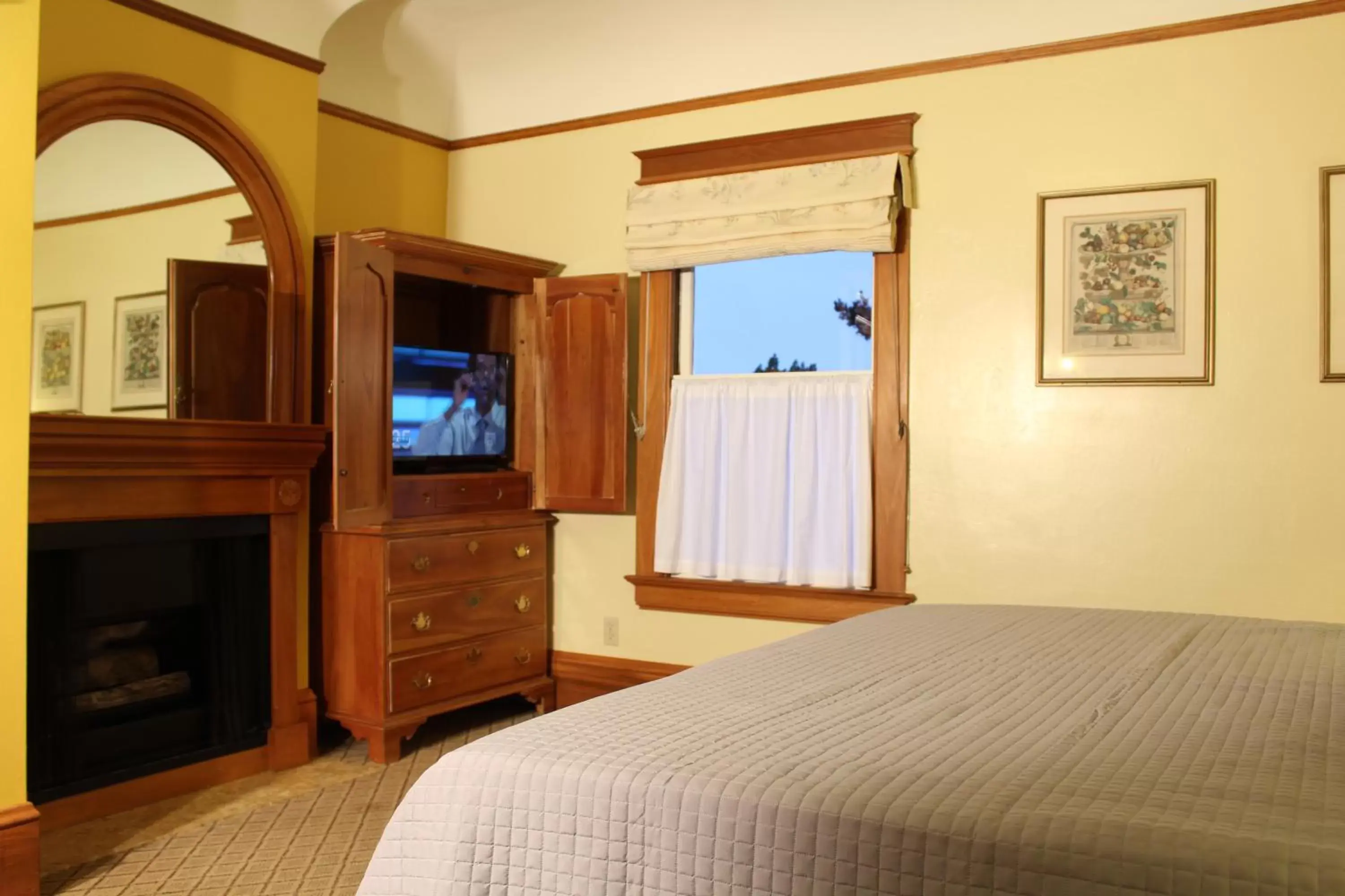 Bed, TV/Entertainment Center in Pacific Grove Inn