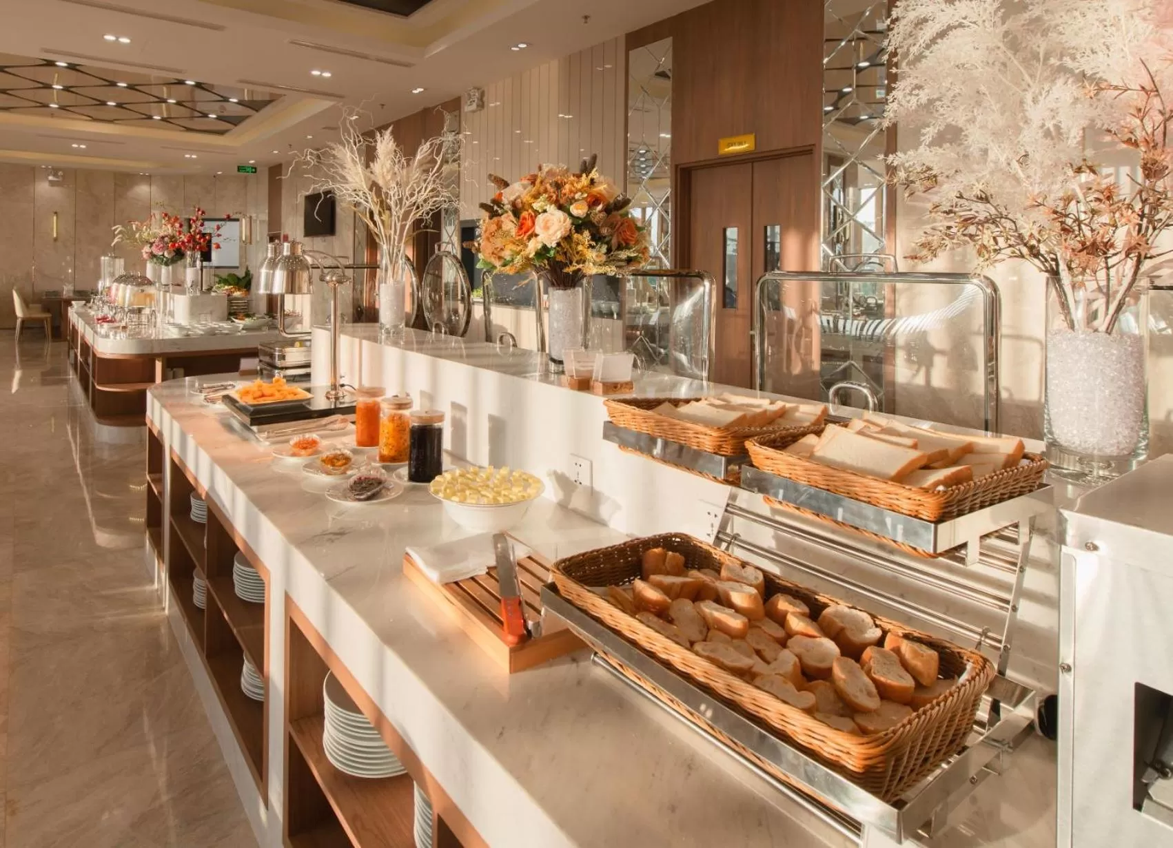 Buffet breakfast in Grand Gosia Hotel