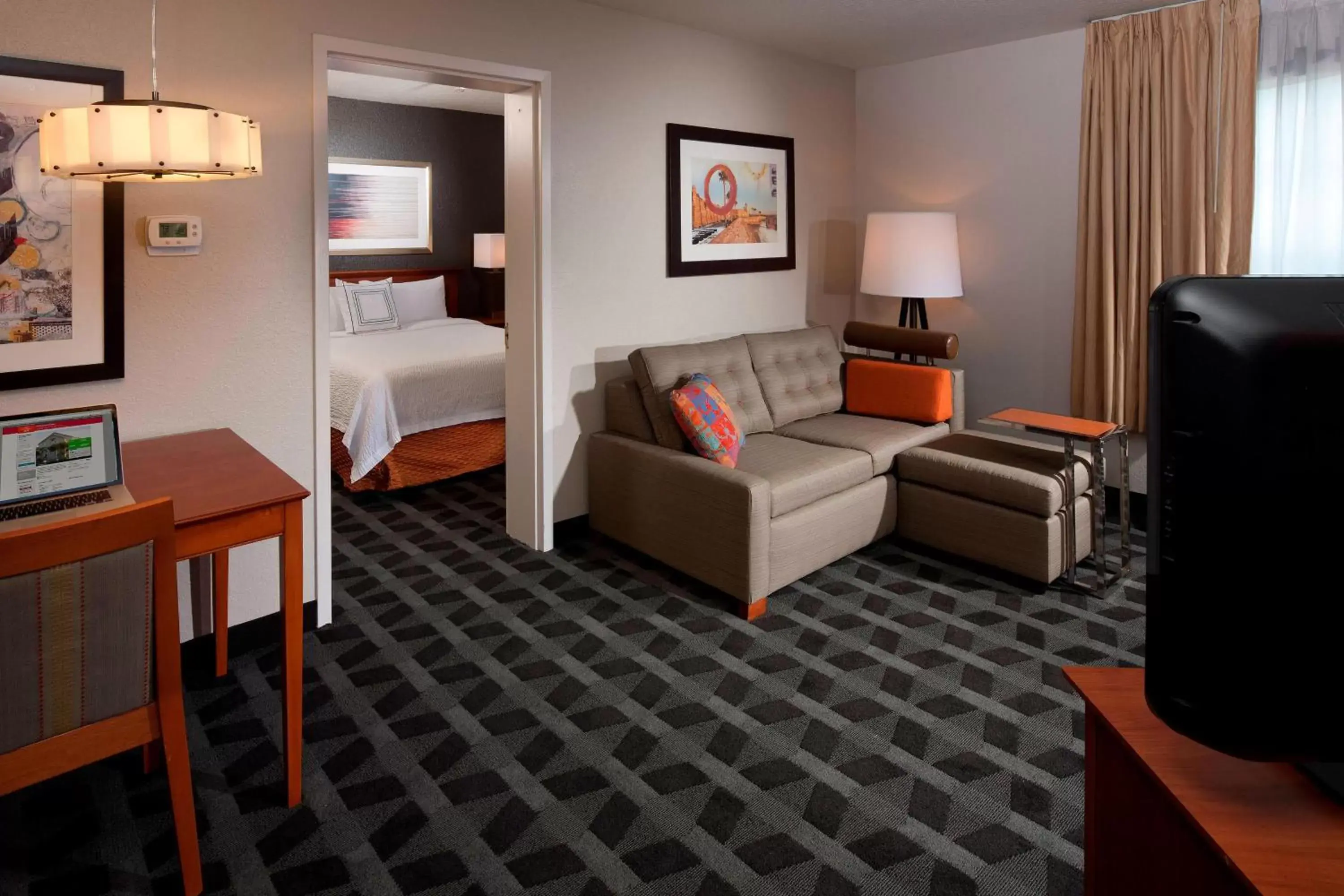 Bedroom, Seating Area in TownePlace Suites Boca Raton
