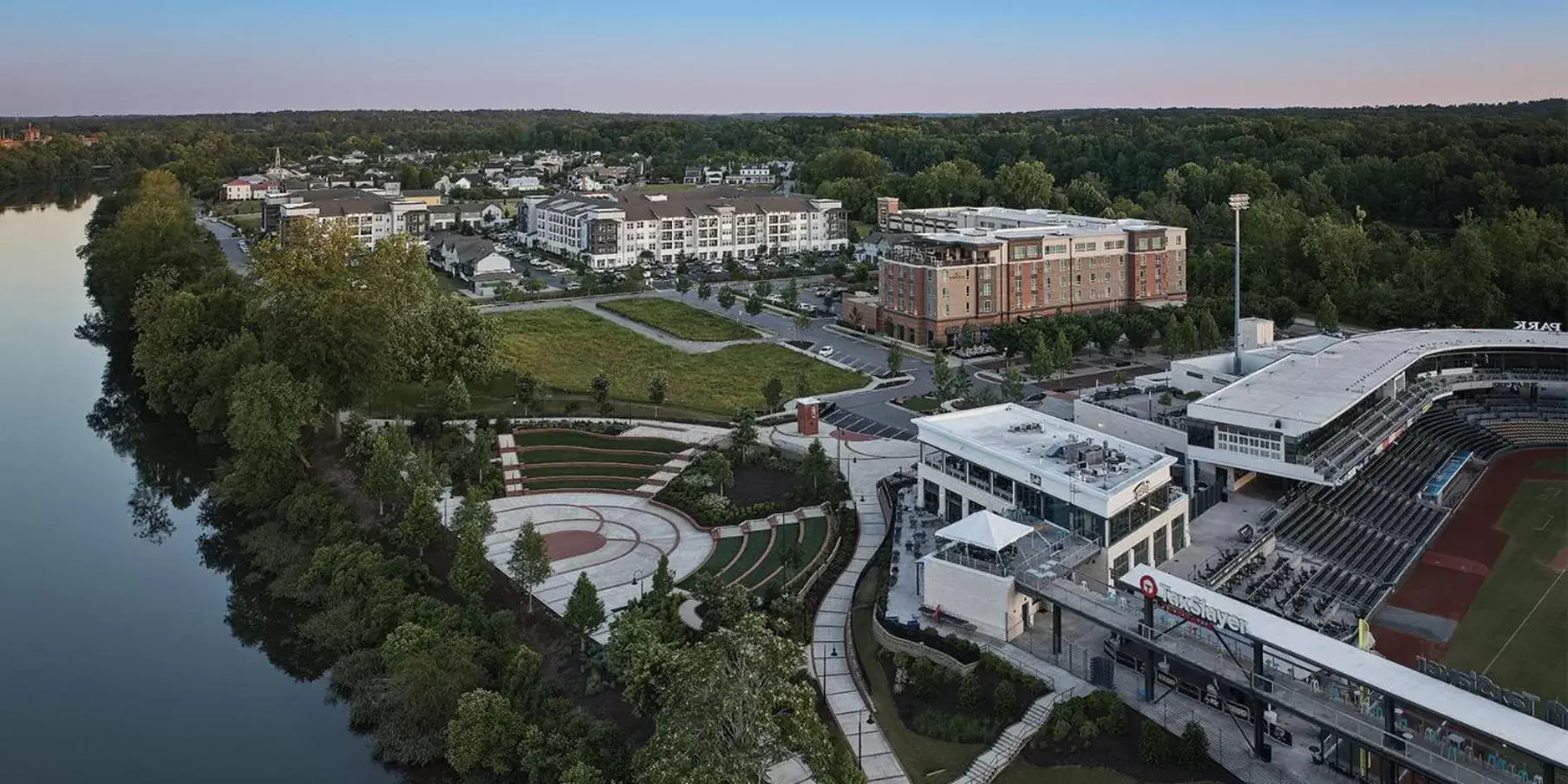 Property building, Bird's-eye View in Crowne Plaza - North Augusta, an IHG Hotel