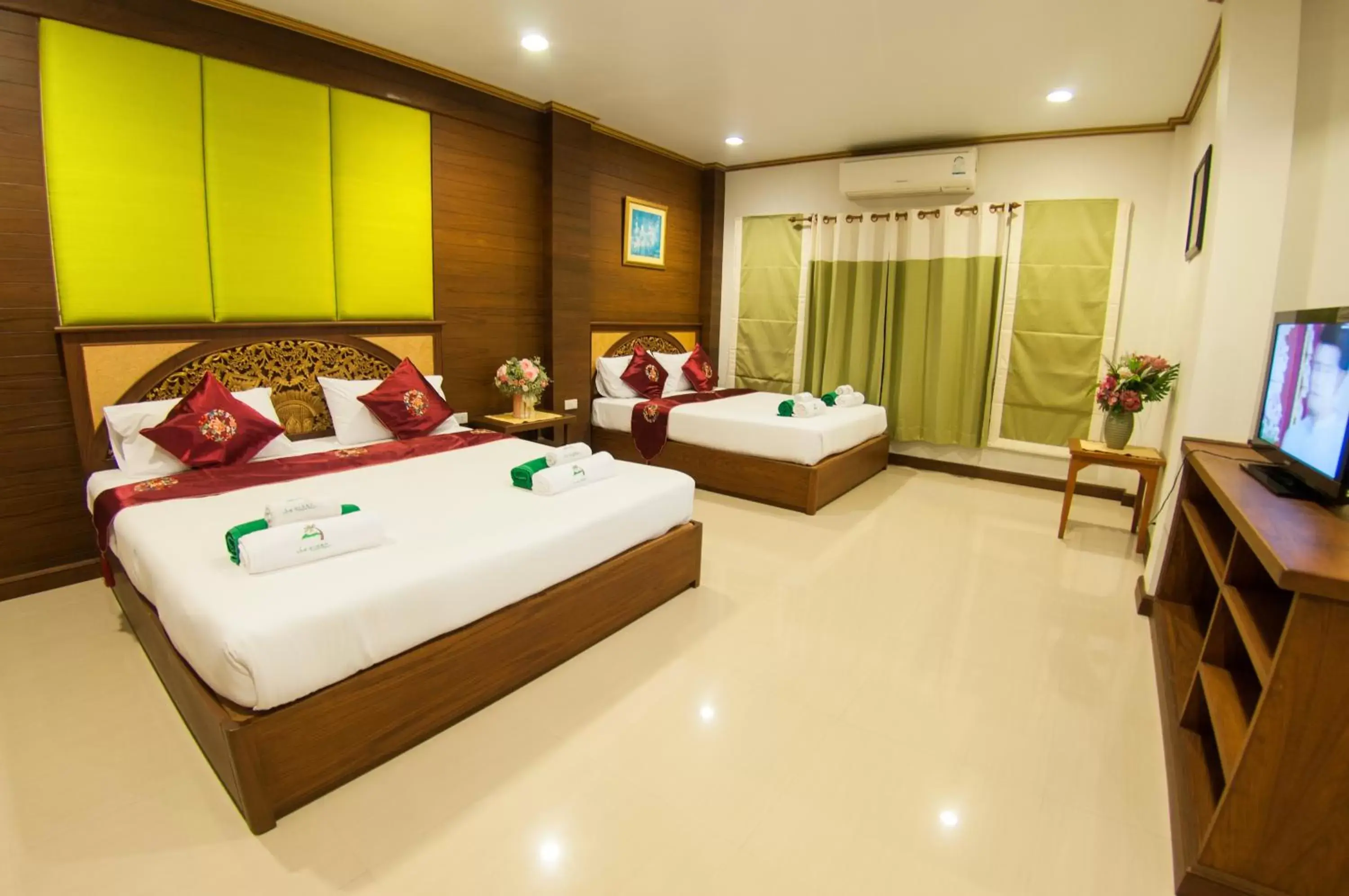 Bedroom, Bed in The Green Beach Resort
