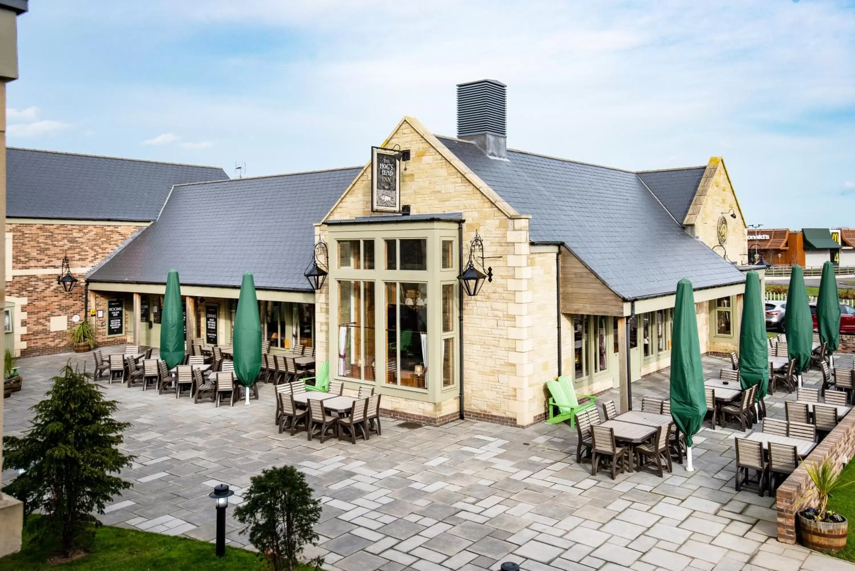 Balcony/Terrace, Property Building in The Hog's Head Inn - The Inn Collection Group