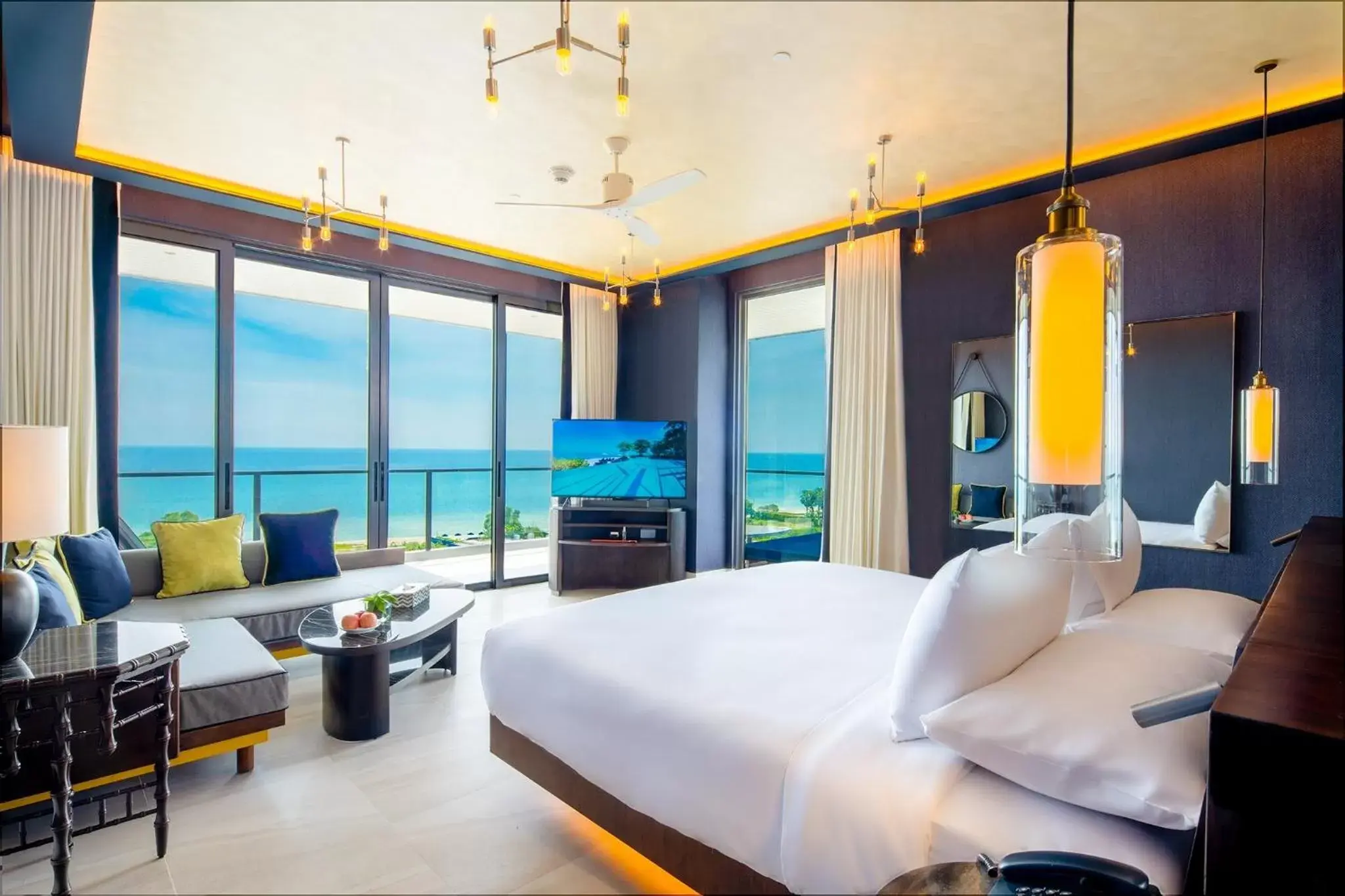 Bed in Baba Beach Club Hua Hin Luxury Pool Villa by Sri panwa