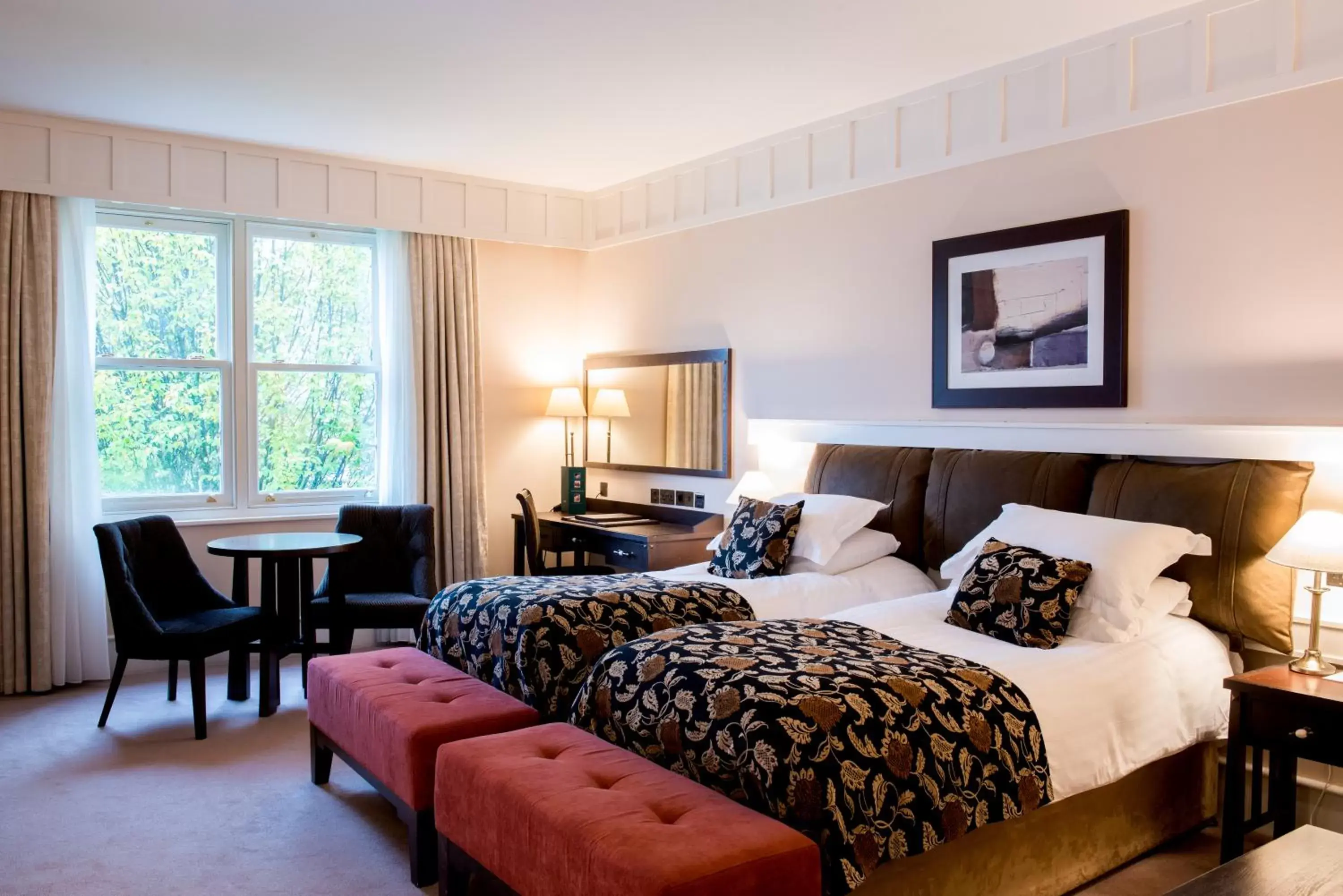 Bedroom in Lough Eske Castle