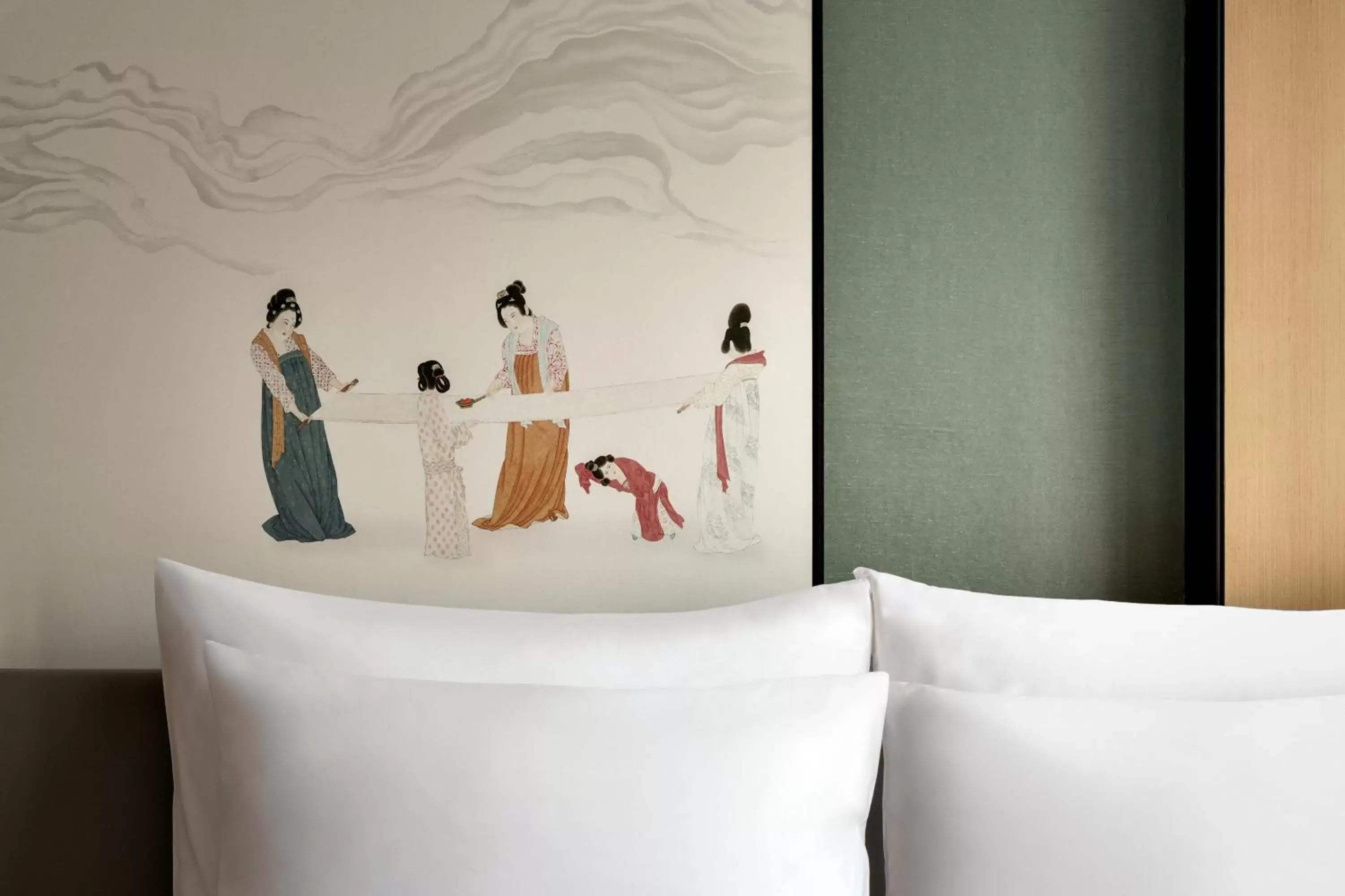 Bed in Kempinski Hotel Hangzhou