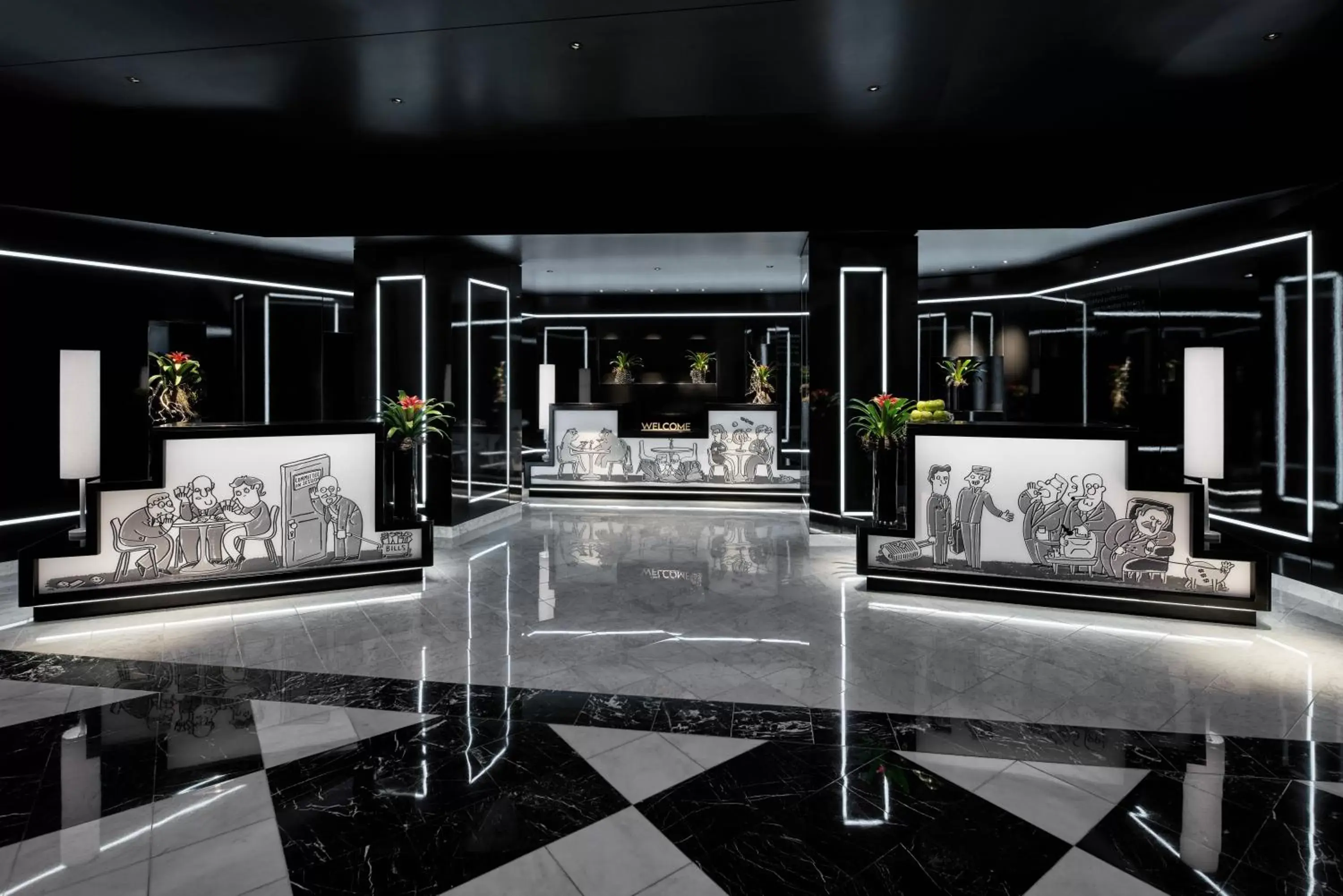 Lobby or reception in Hotel Washington Lobby or reception in Hotel Washington