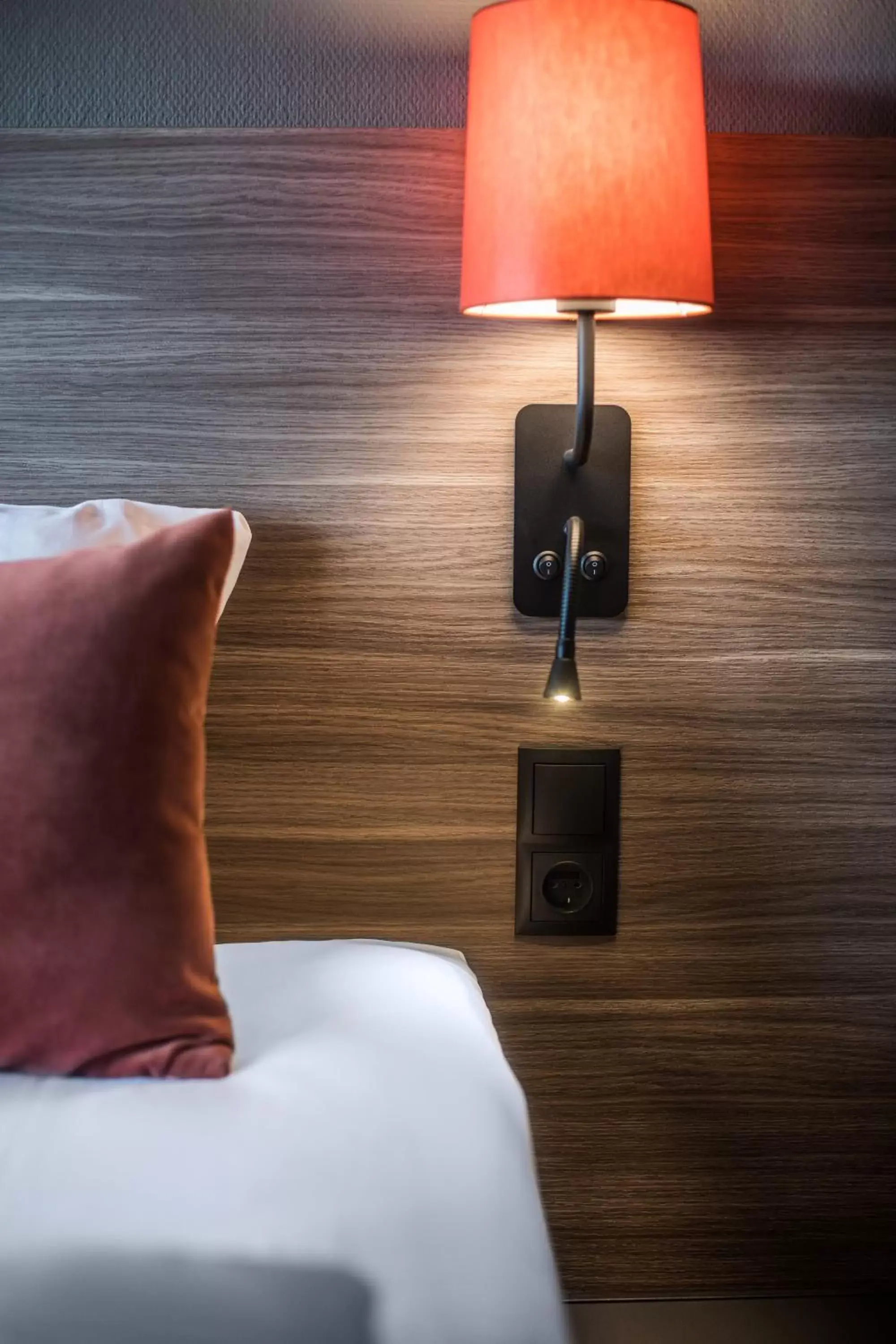 Decorative detail, Bed in Scandic Glostrup Decorative detail, Bed in Scandic Glostrup