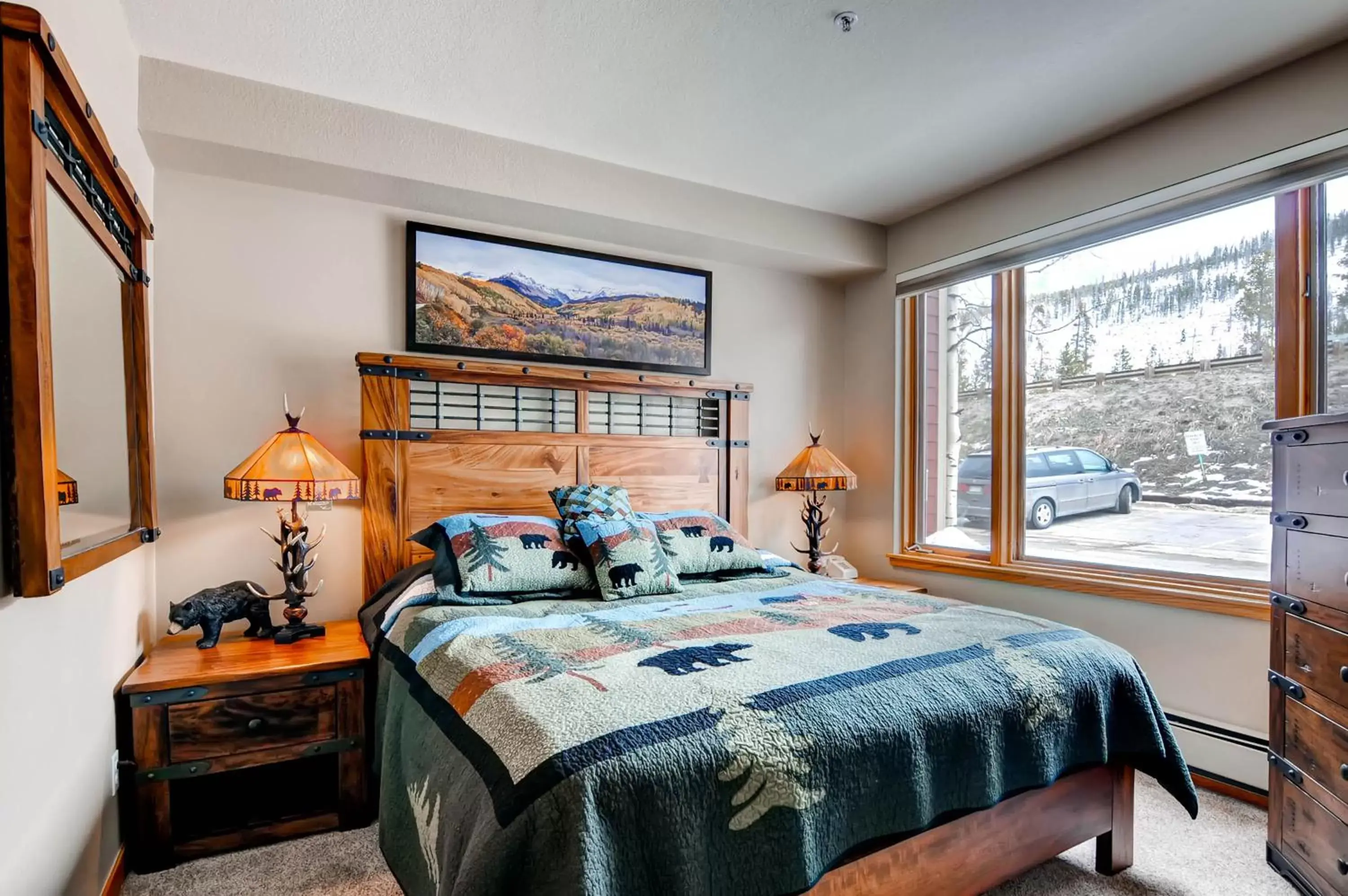 Bed in Lakeside Village by Keystone Resort