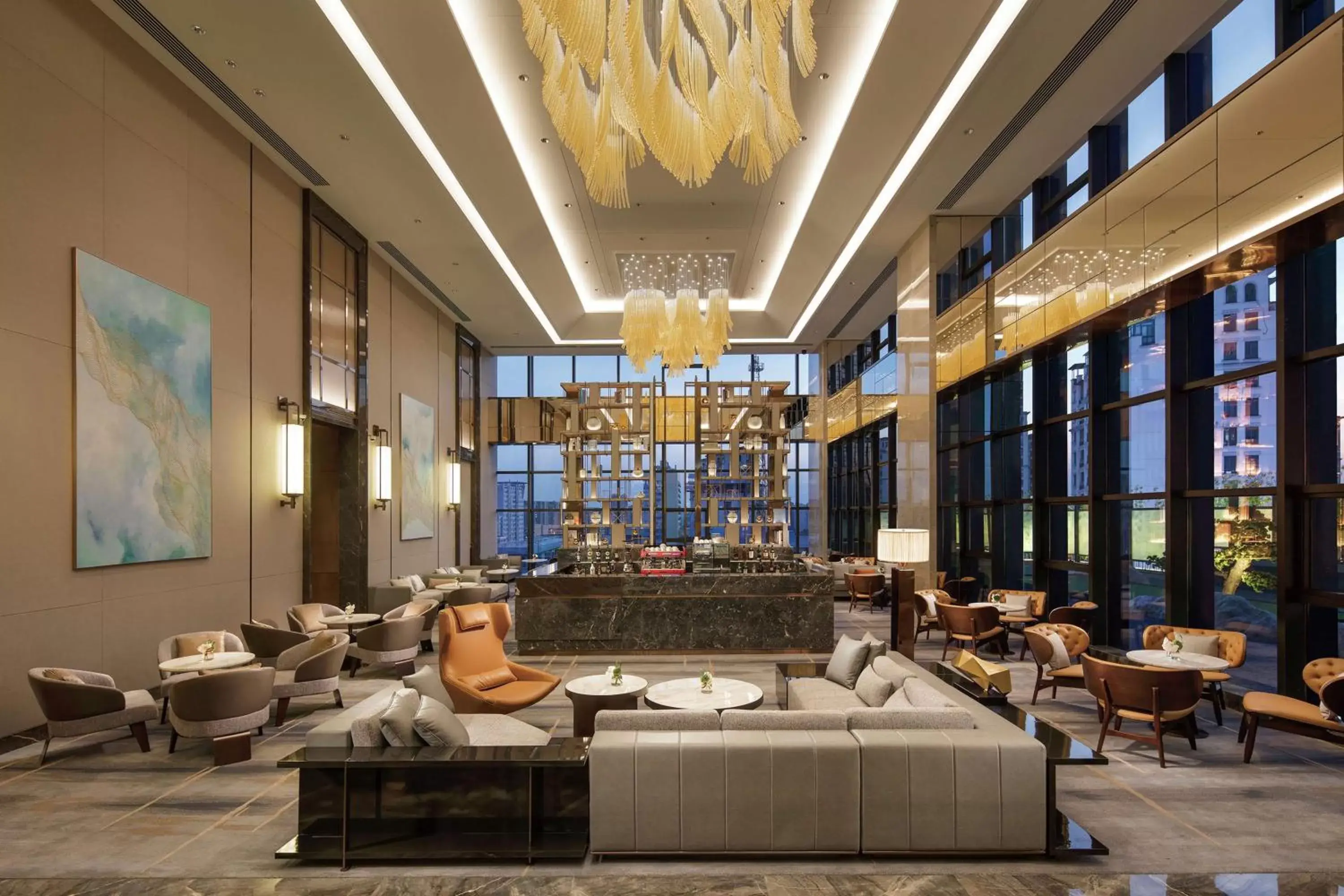 Lobby or reception in Doubletree By Hilton Yangzhou Lobby or reception in Doubletree By Hilton Yangzhou