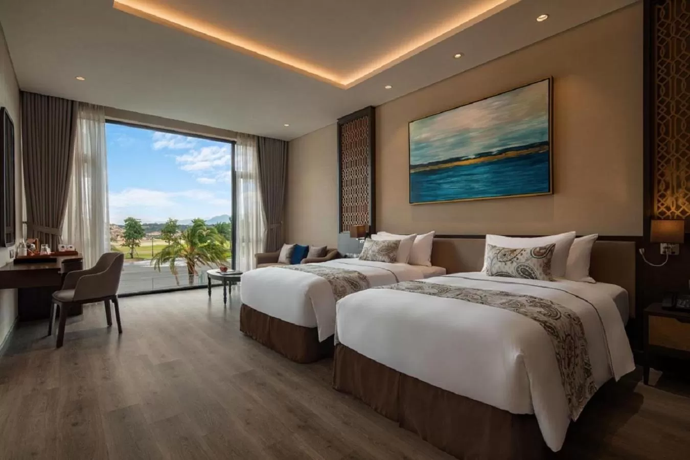 Photo of the whole room, Bed in Wyndham Grand KN Paradise Cam Ranh